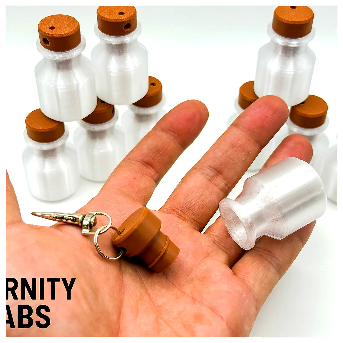 Small Bottle Screw Cap Container Lab Test Tube Experiment Vial Medical Supplies