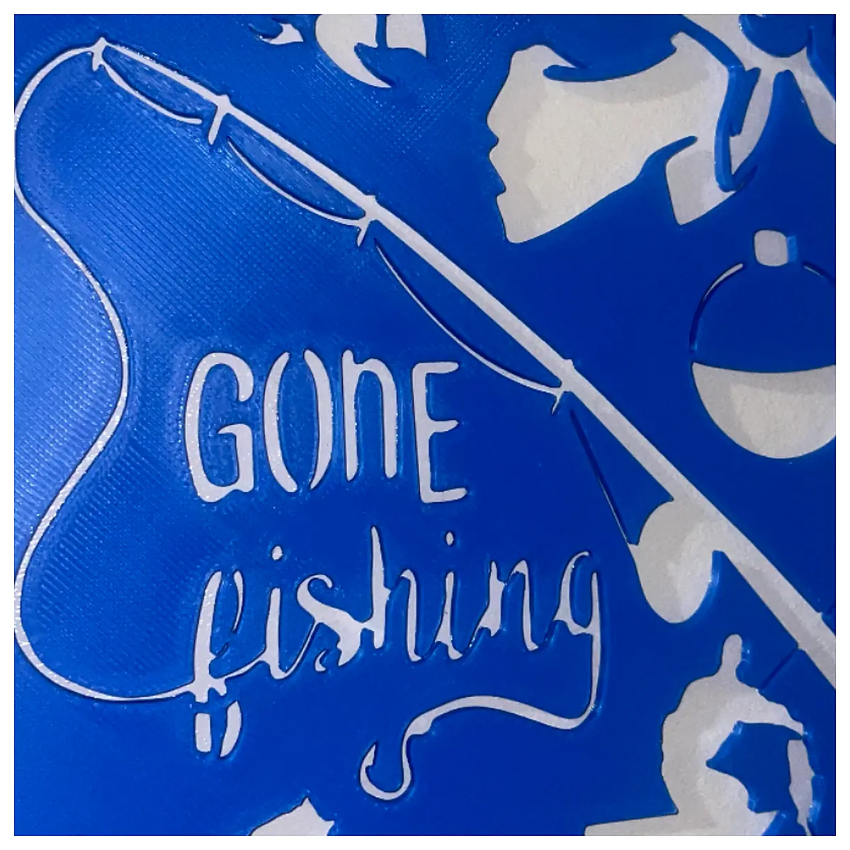 Gone Fishing Stencil Fish Design Watercraft Decor Angling Supplies Outdoor Art Template Fishing Pattern Stencils