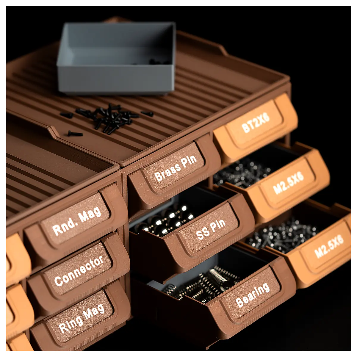 Stackable Workstation Drawer Organizer Parts Storage Solutions Desktop Storage Tooling
