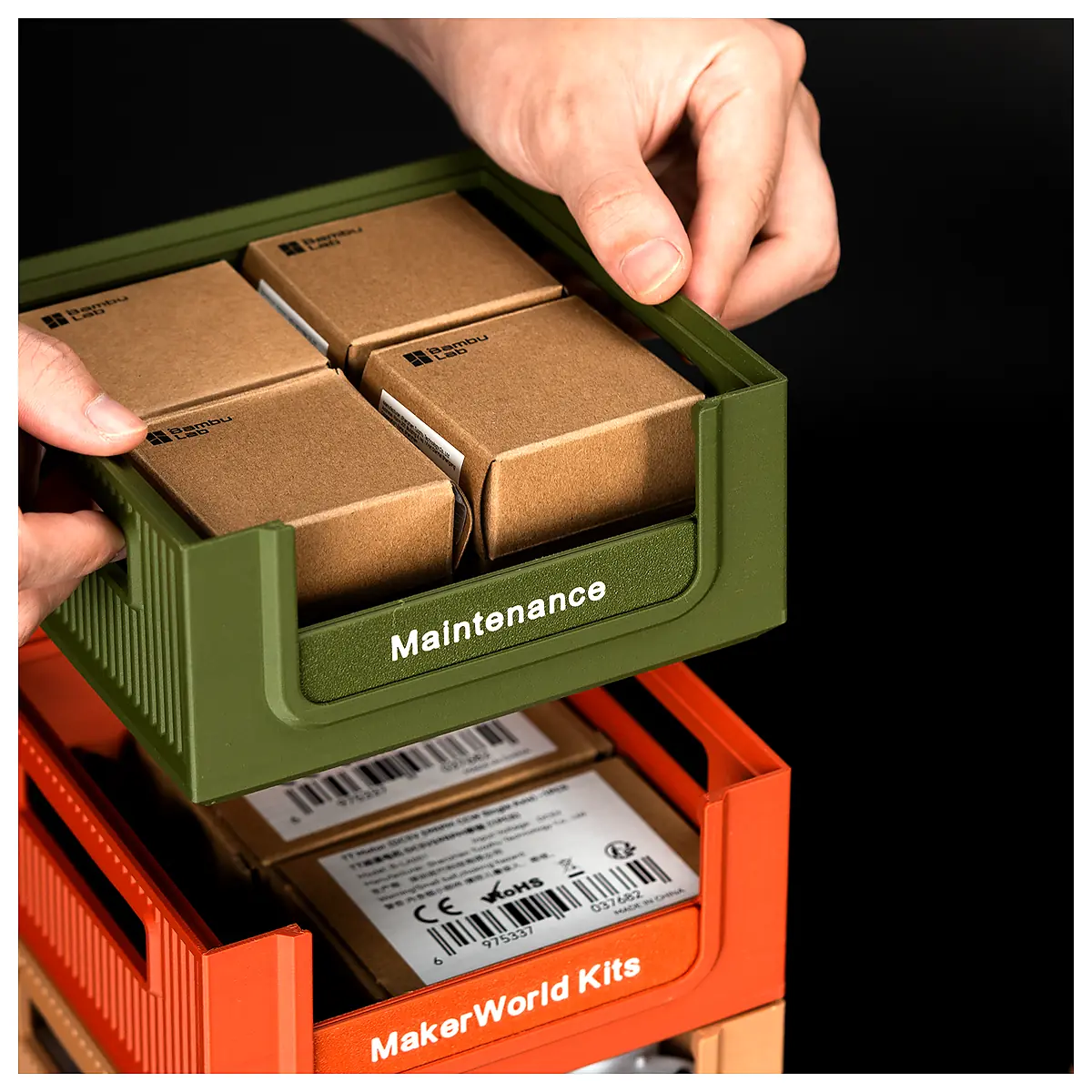 Stackable Storage Box Workstation System Storage Solutions Organize Desk Standing Workstation