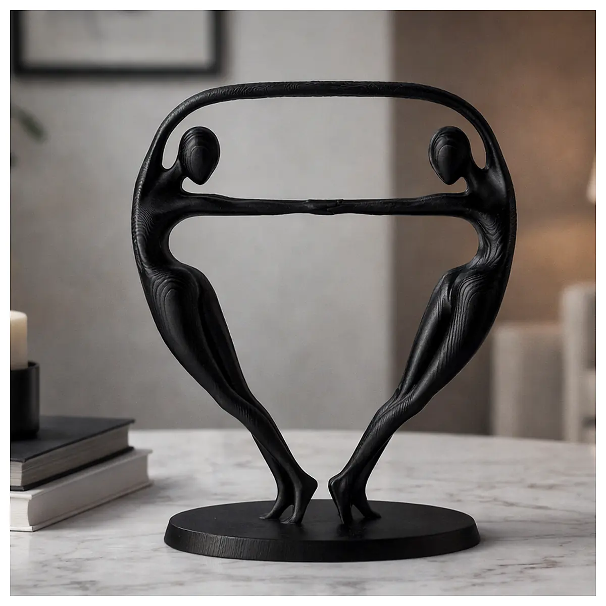 Silent Dance Abstract Sculpture Modern Art Piece Home Decor Decorative Art Sculpture Art Display Figure