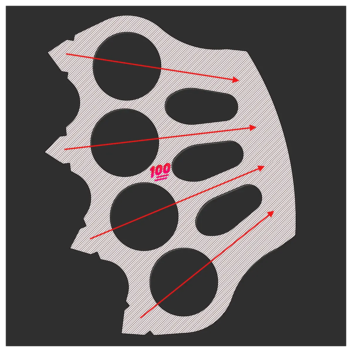 Brass Knuckles Parts Repair Maintenance Universal Accessories Weapon Tools