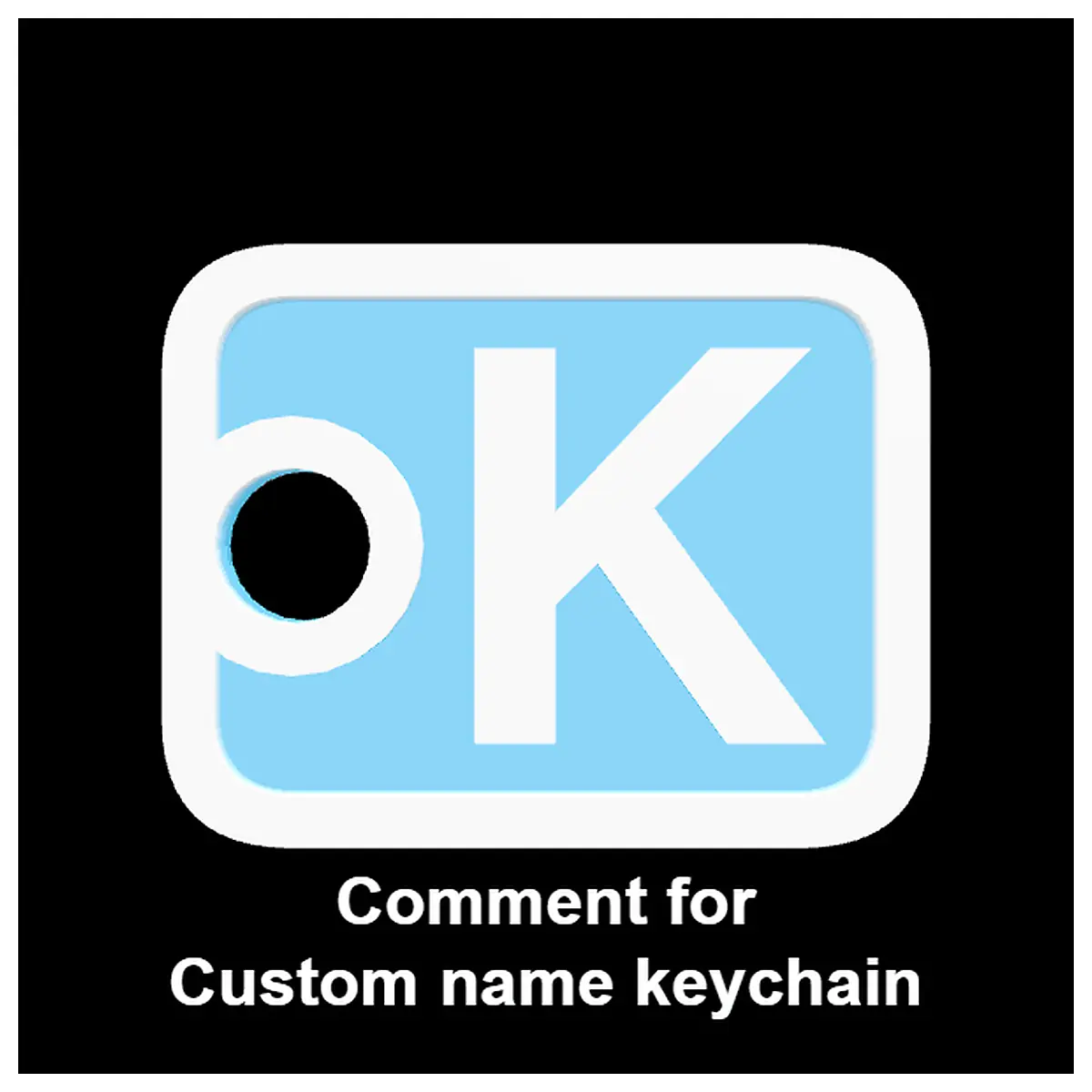 Keychains K Shape Keyring Accessories Key Parts Key Repair Decoration Universal Keychain Holder
