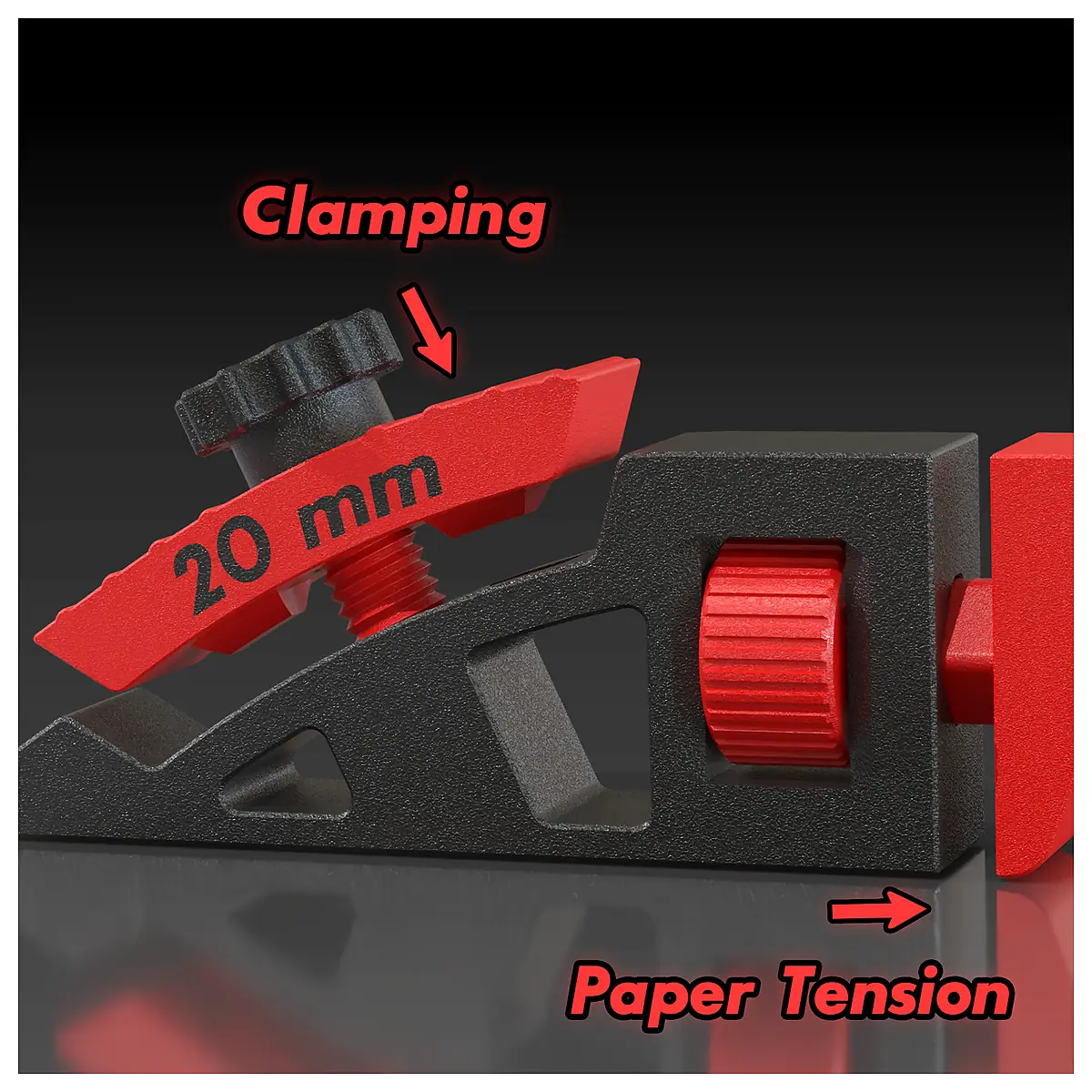 Sanding Block Adjustable Tensioner 20mm Sanding Tool Grit Block Sanding Cutting