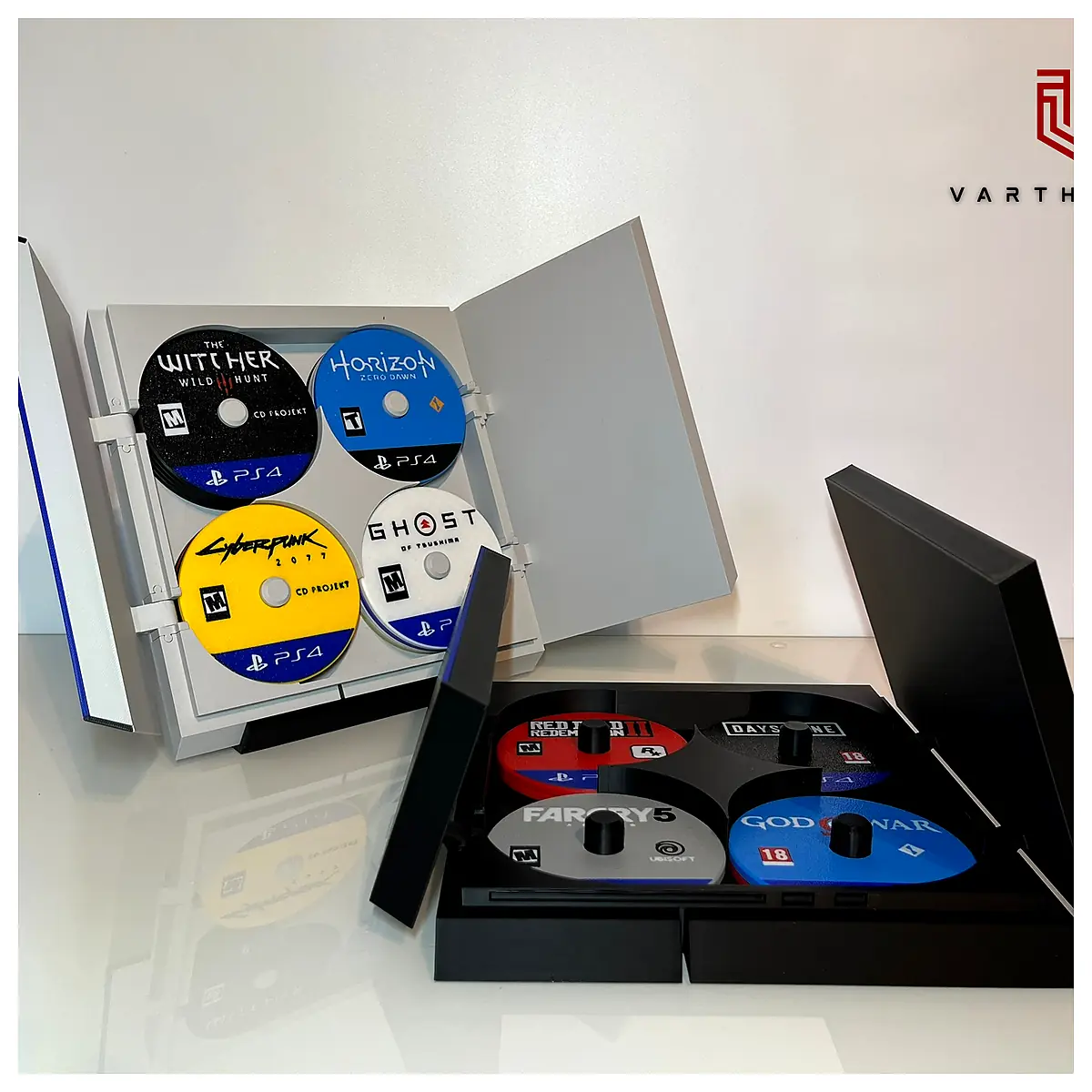 PS4 Console 25 Game Coasters Set Gaming Accessories Console Decor Gift Idea
