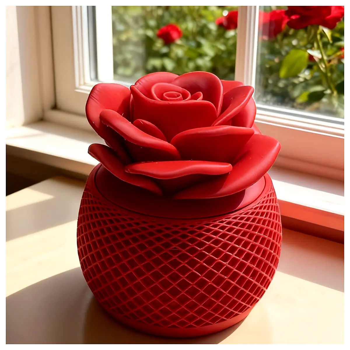 Rose Lid Small Item Storage Box Organizer Storage Solutions Parts Repair Storage
