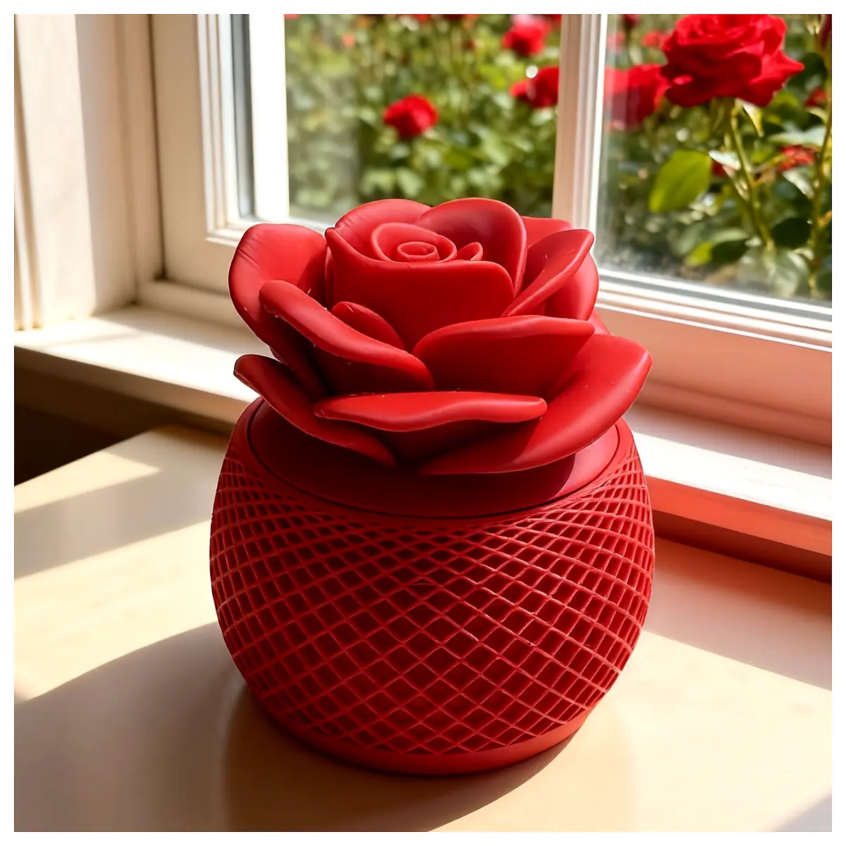 Rose Lid Small Item Storage Box Organizer Storage Solutions Parts Repair Storage