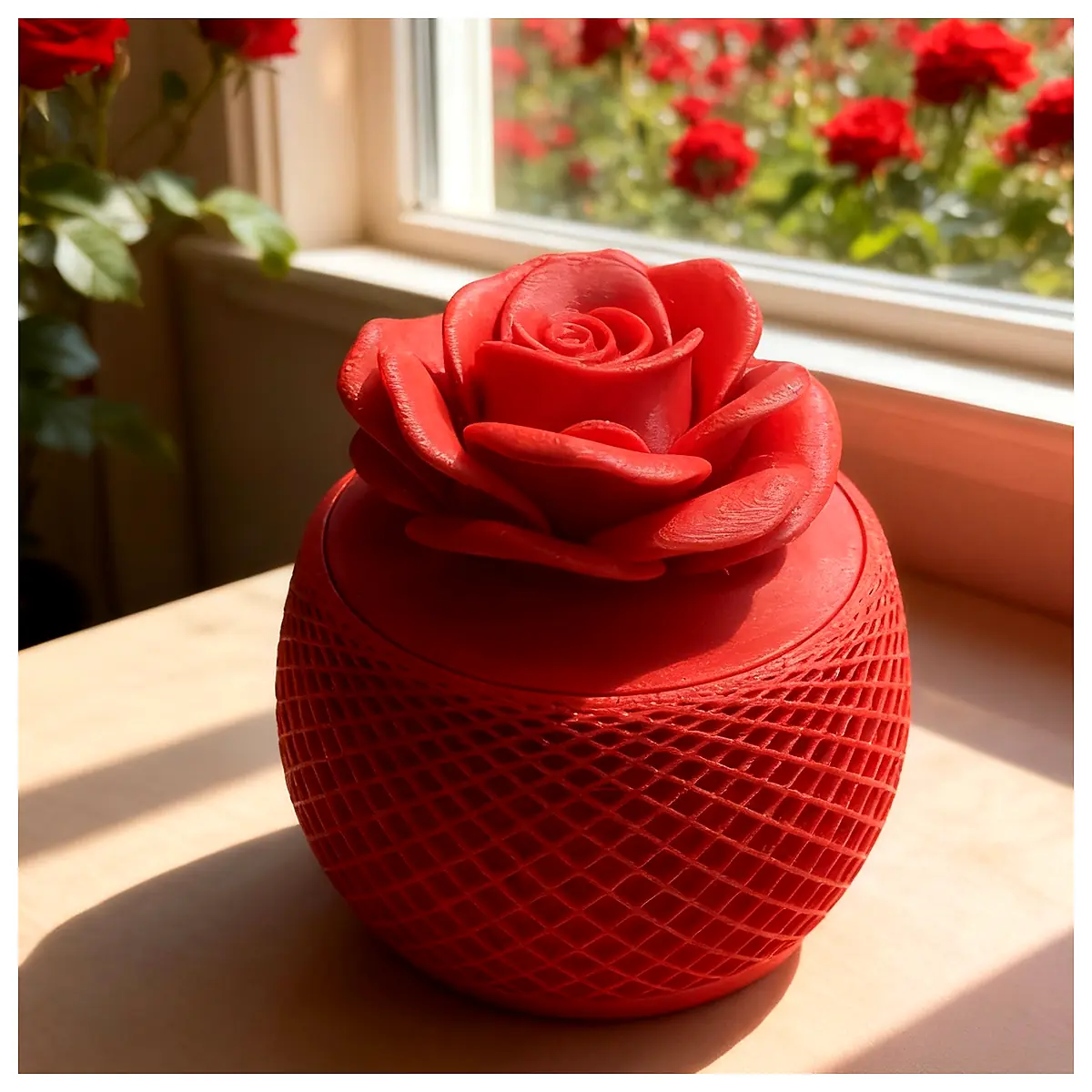 Rose Lid Small Item Storage Box Organizer Storage Solutions Parts Repair Storage