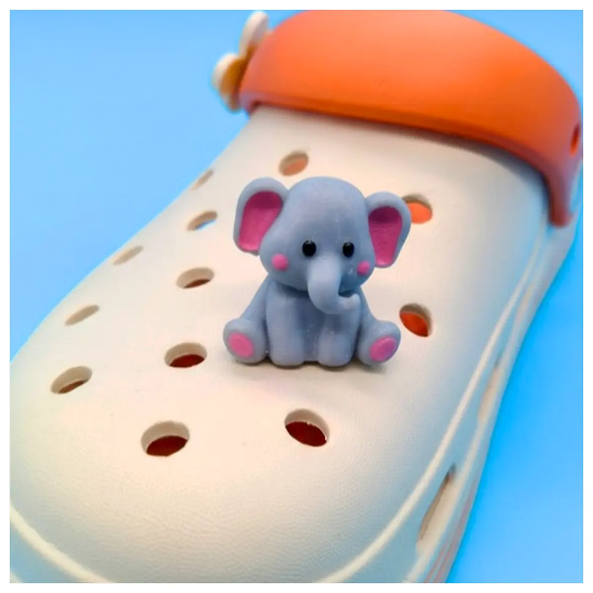 Baby Elephant Charm Toddler Toy Parts Realistic Figurine Accessory Gift