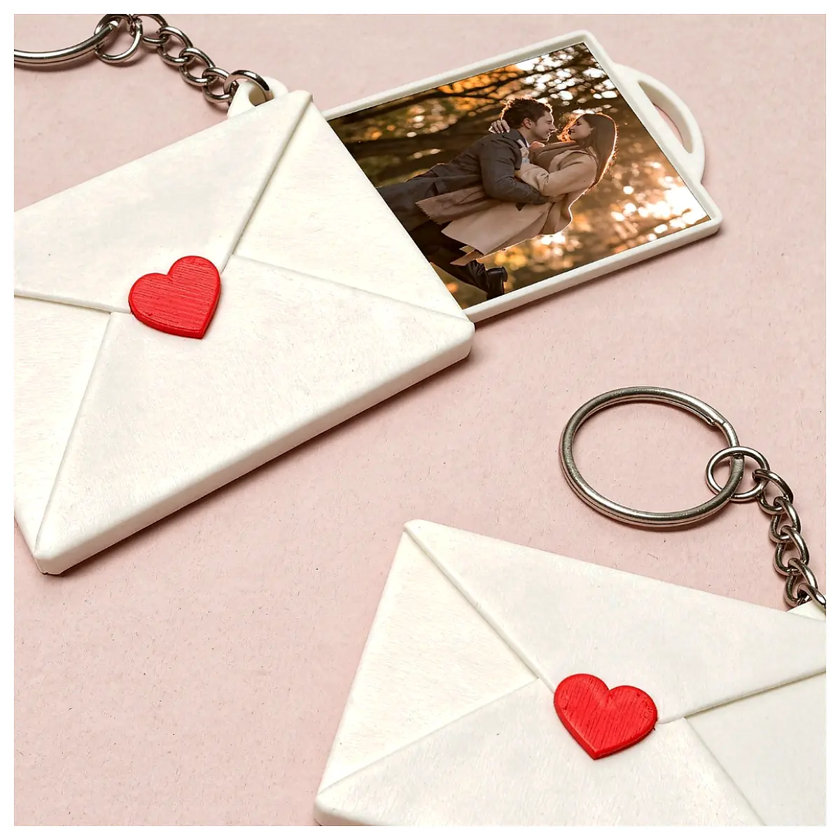 Personalized Photo Envelope Gift Saint Valentine Gift Anniversary Gift Love Keepsake Letter Keychain Memorial Keepsake