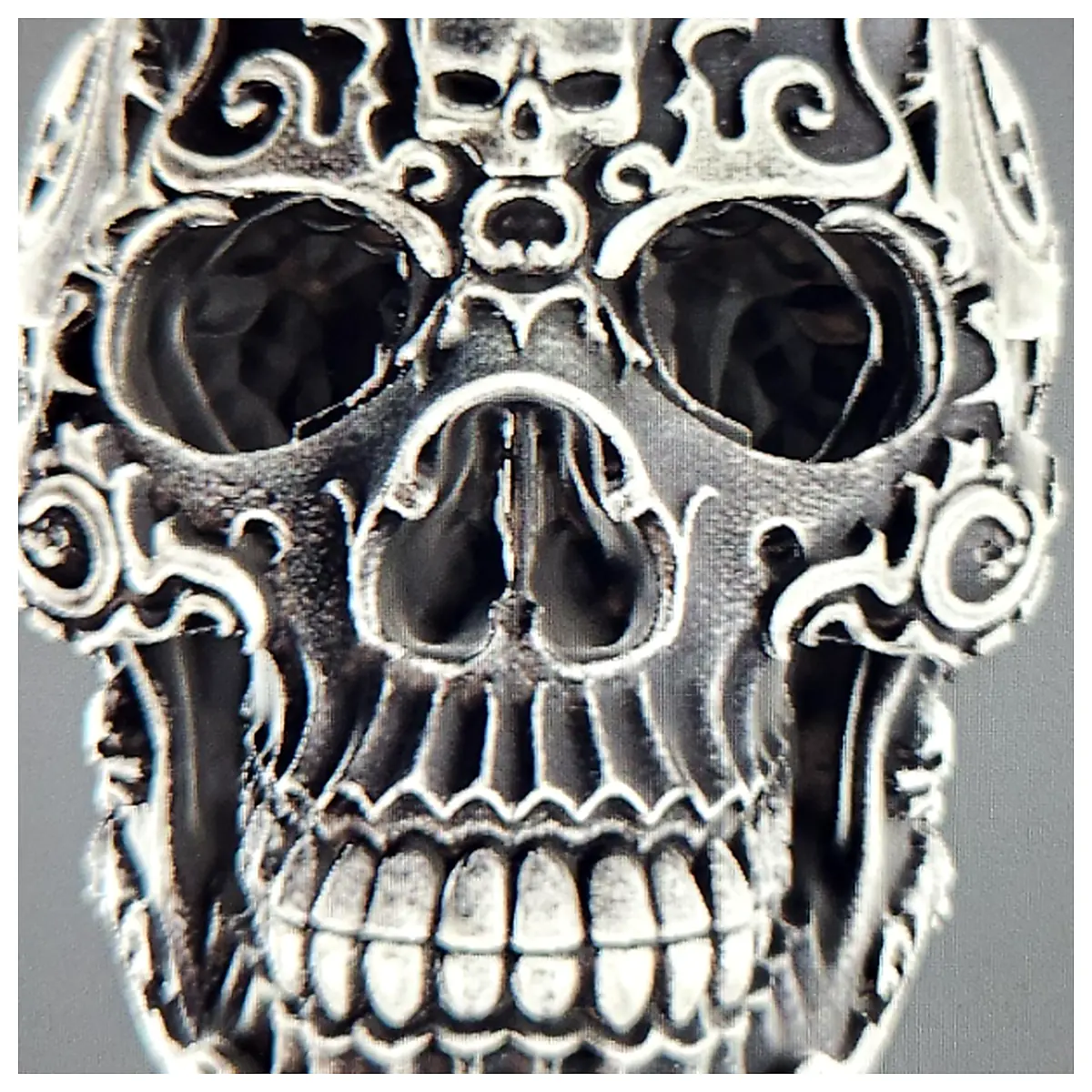 Gothic Skull Ornament Cemetery Garden Decoration Black Bone Sculpture Horror Decor Spooky Atmosphere Accessories Skull Display