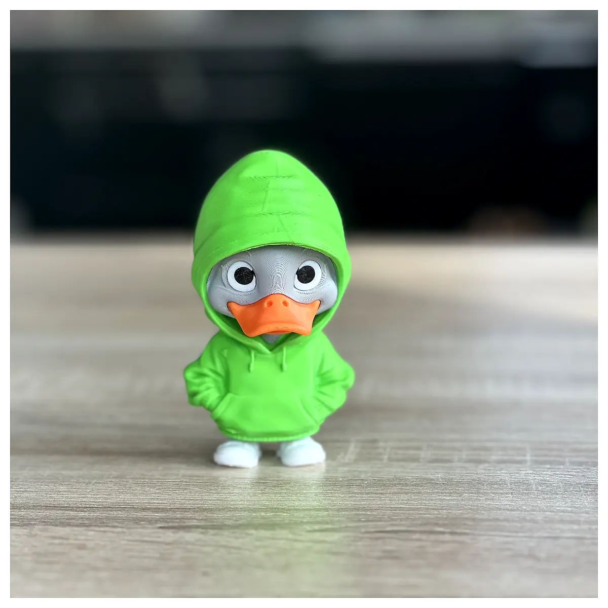 Hoodie Duck Plush Toy Warm Winter Outdoor Casual Apparel Duck Down Jacket Duck Fur Coat Duck Clothing