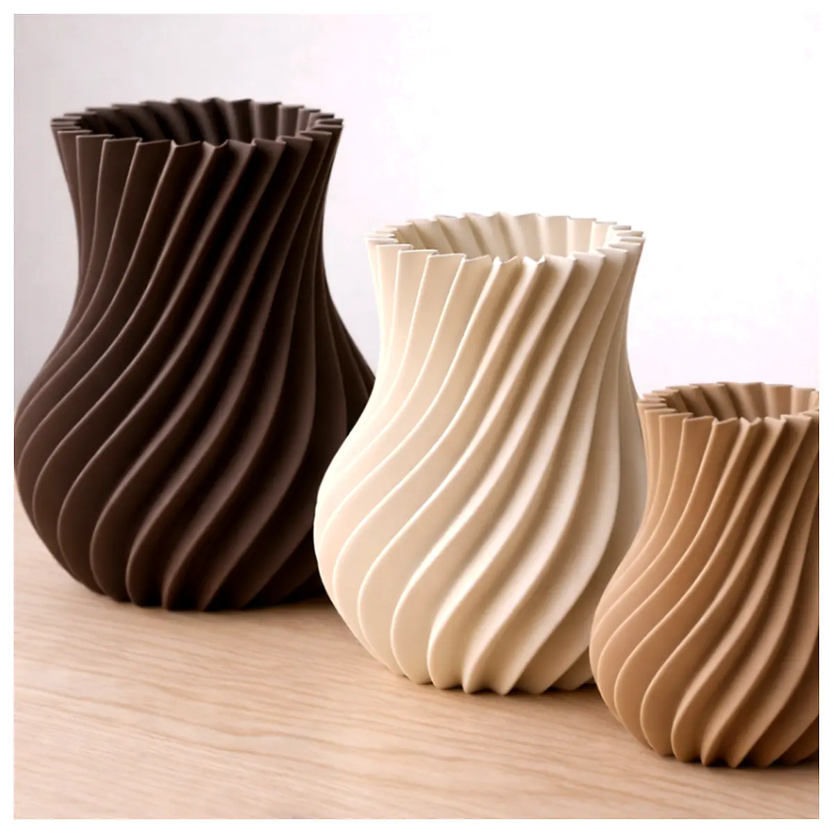 Spiral Vase Decor Display Elegant Design Art Piece Universal Decoration Parts Repair