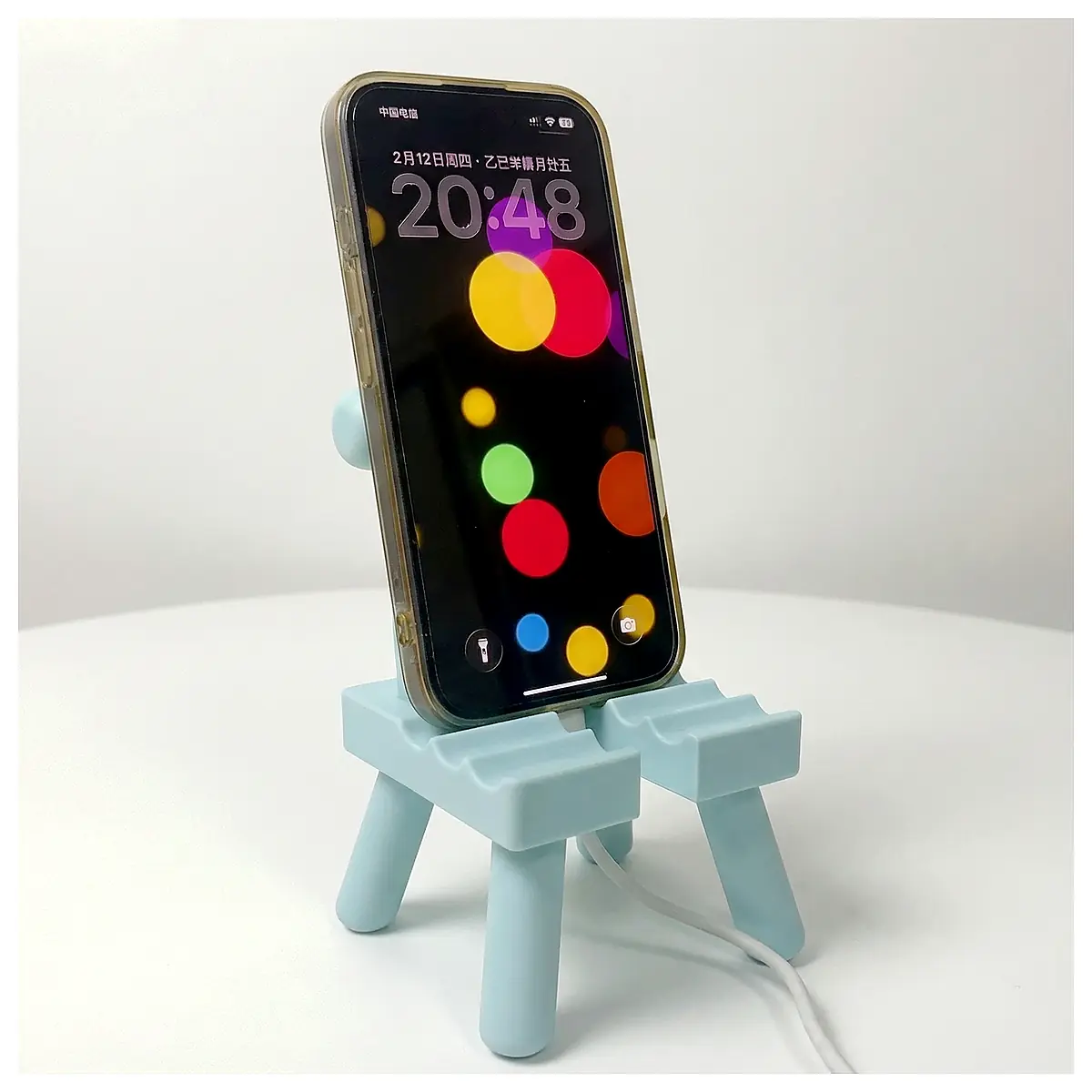 Phone Stand Small Chair Binge Watching Gadget Phone Holder Accessory Viewing Support Multi Angle Stand