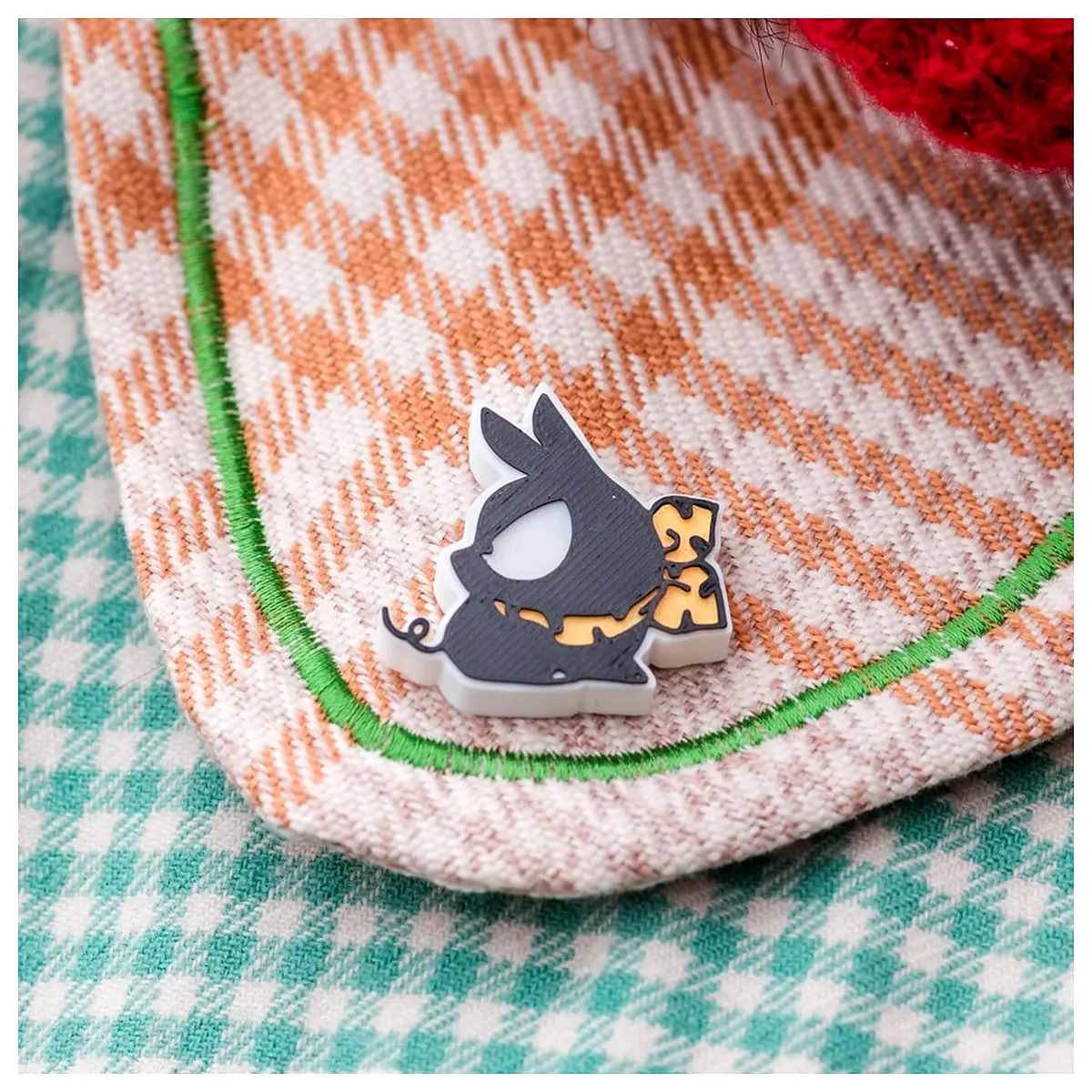 Cute Piglet P chan Pins Keychains Pig Ear Charms Earrings Accessories