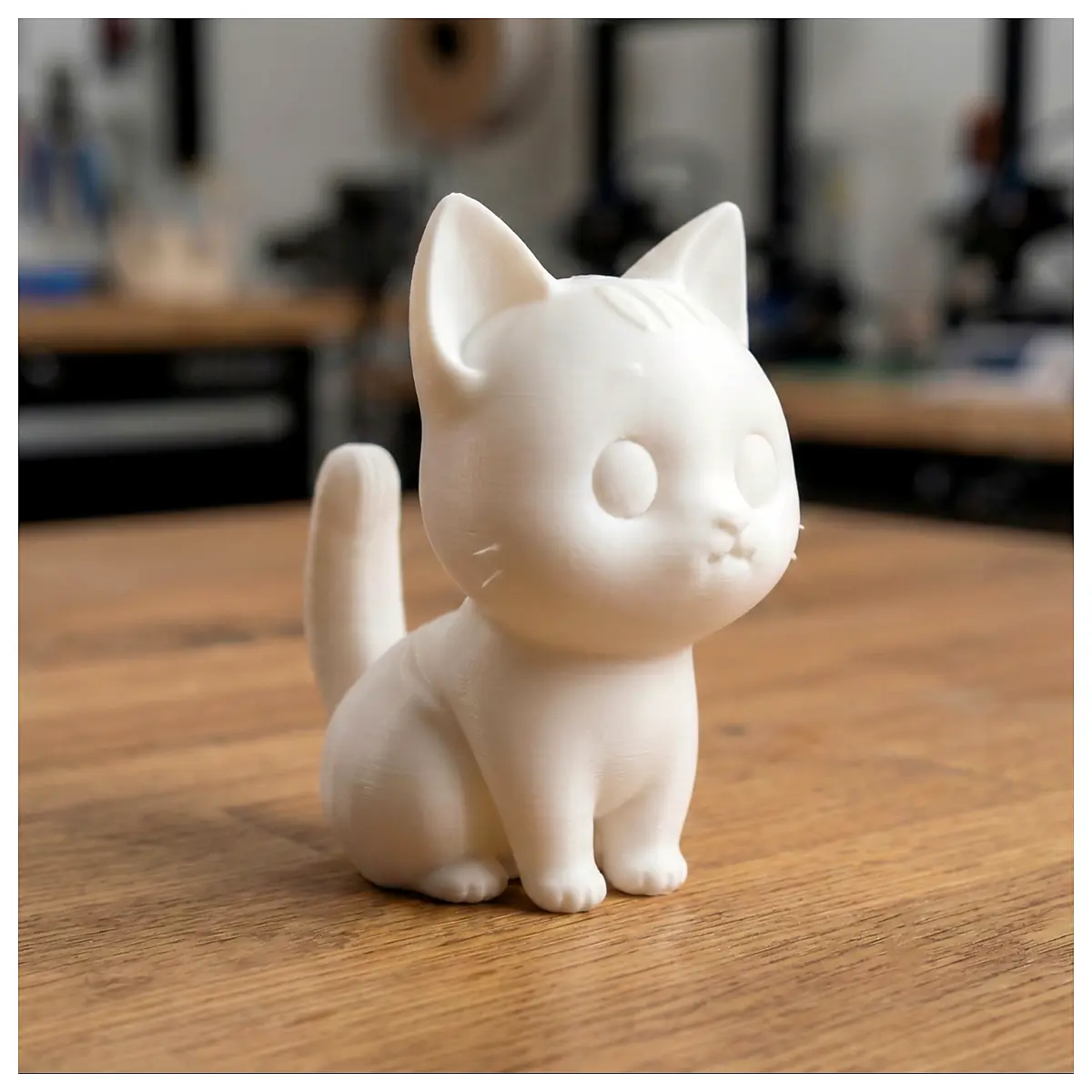 Cute Chibi Cat Figurine DIY Paintable Model Pet Decoration ing Accessories Assembly Toys Kawaii Cat Parts