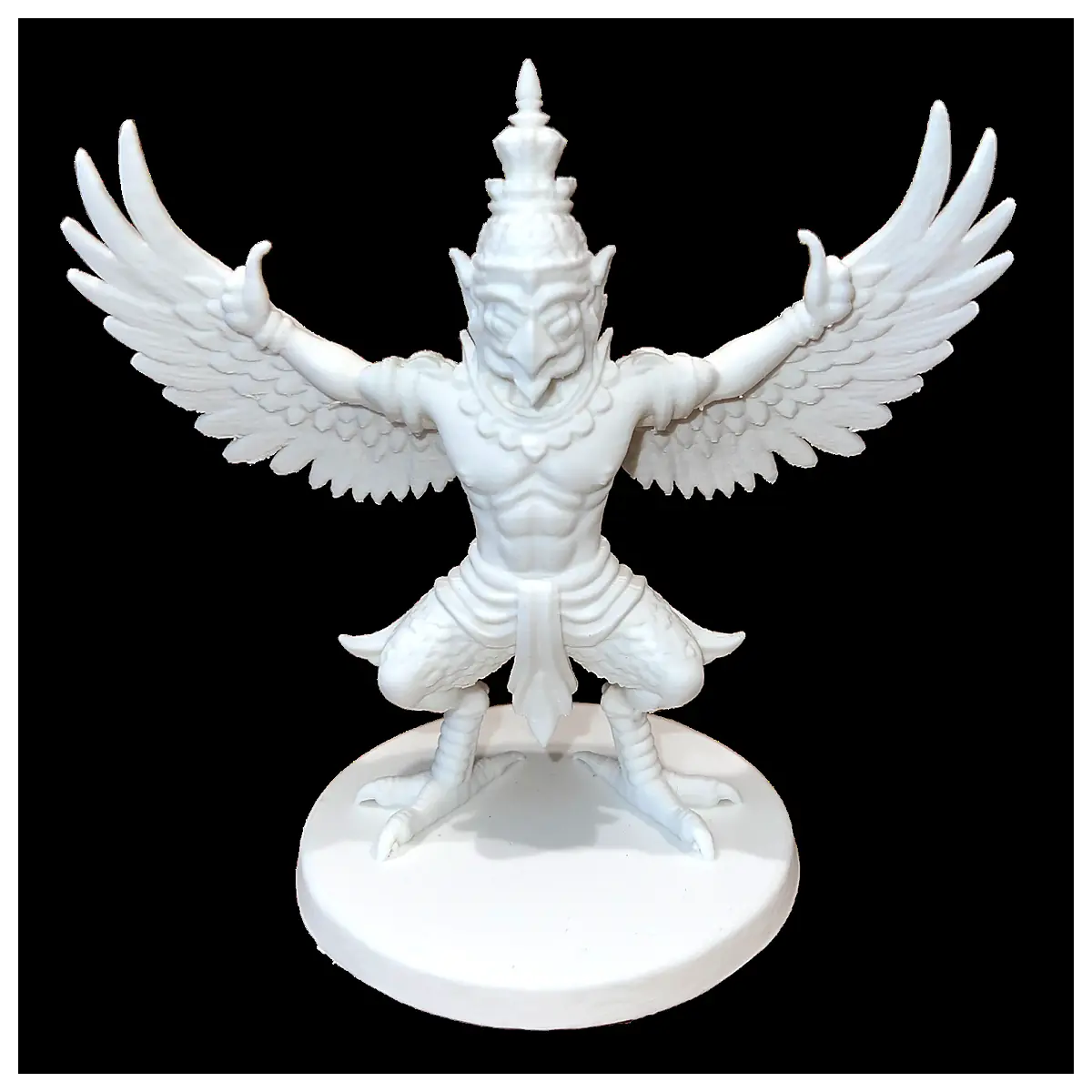 Detailed Garuda Figurine Model Bird Statue Ornament Collection Hindu Mythology Decor Art Gift Bird Model