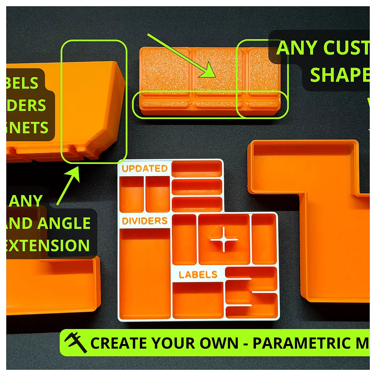 Gridfinity Bin Generator Universal Storage Solutions Parts Repair Organization