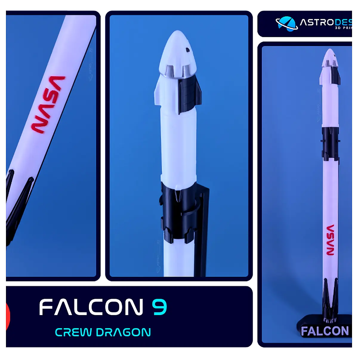 Falcon 9 Crew Dragon Spaceship Interior Components Parts Accessories Space Exploration Aerospace Components