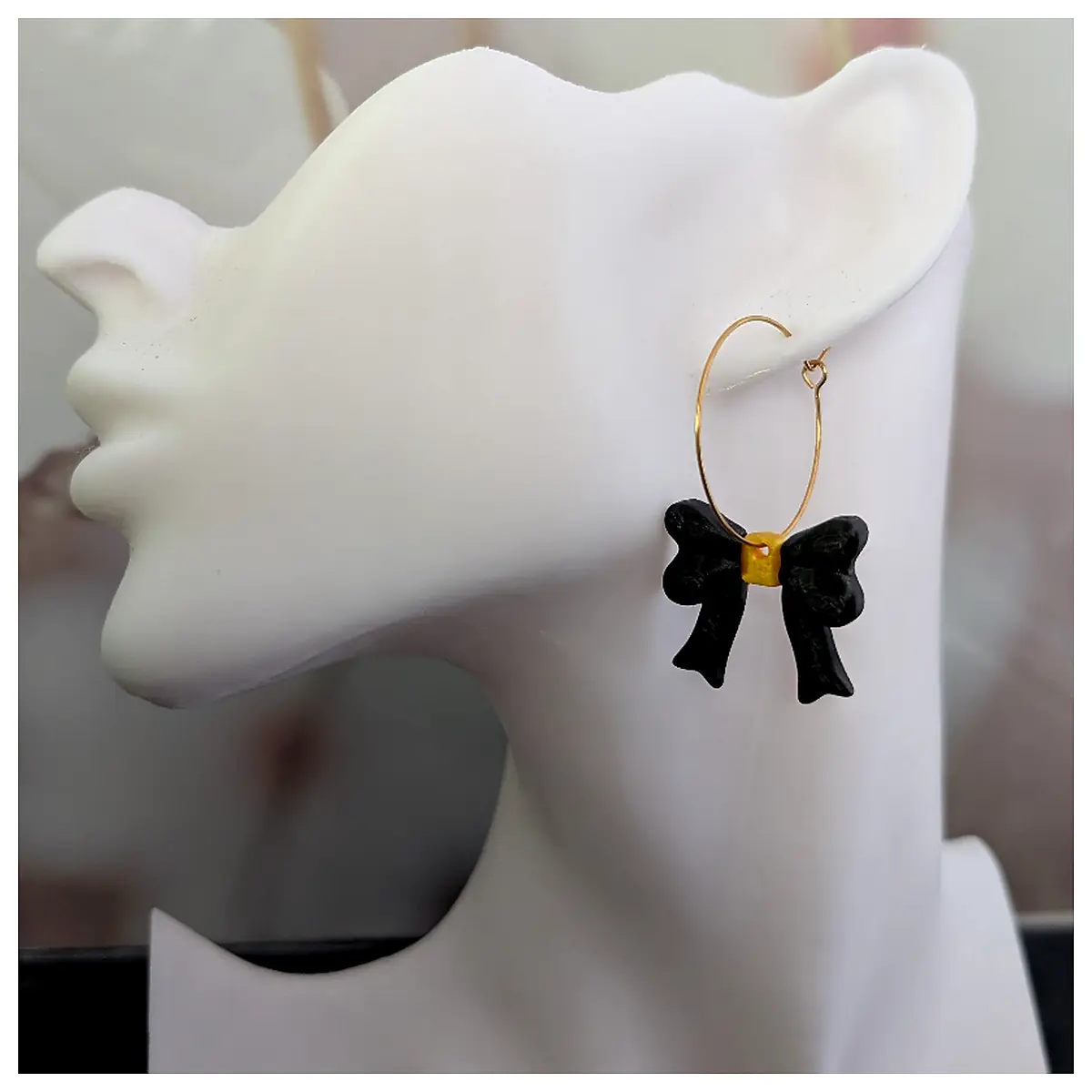 Ribbon Knot Earrings Elegant Design Jewelry Accessories DIY Handmade Weaving Knots Ribbon Thread