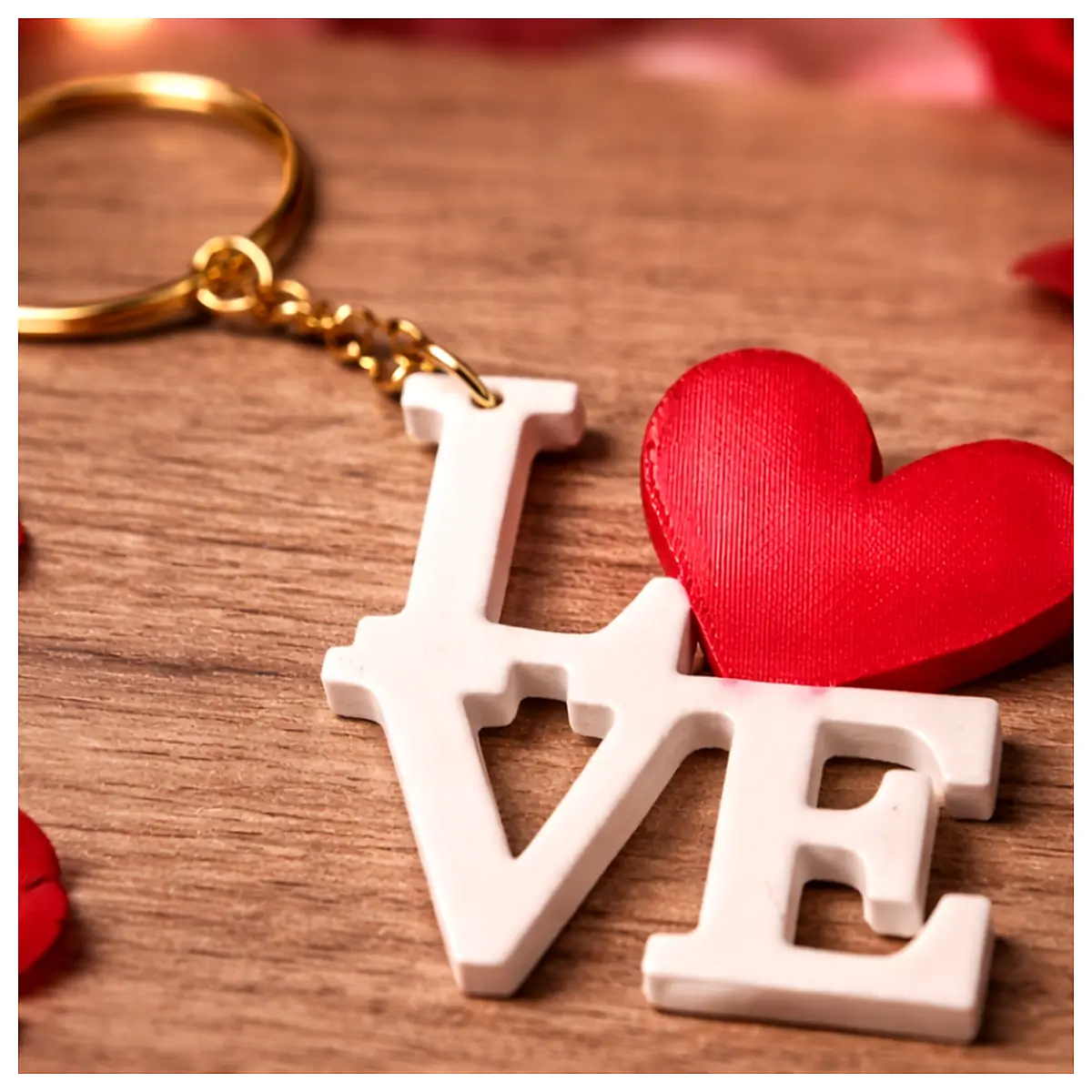 Love Keychain Valentine s Day Gift Keepsake Anniversary Gift Romantic