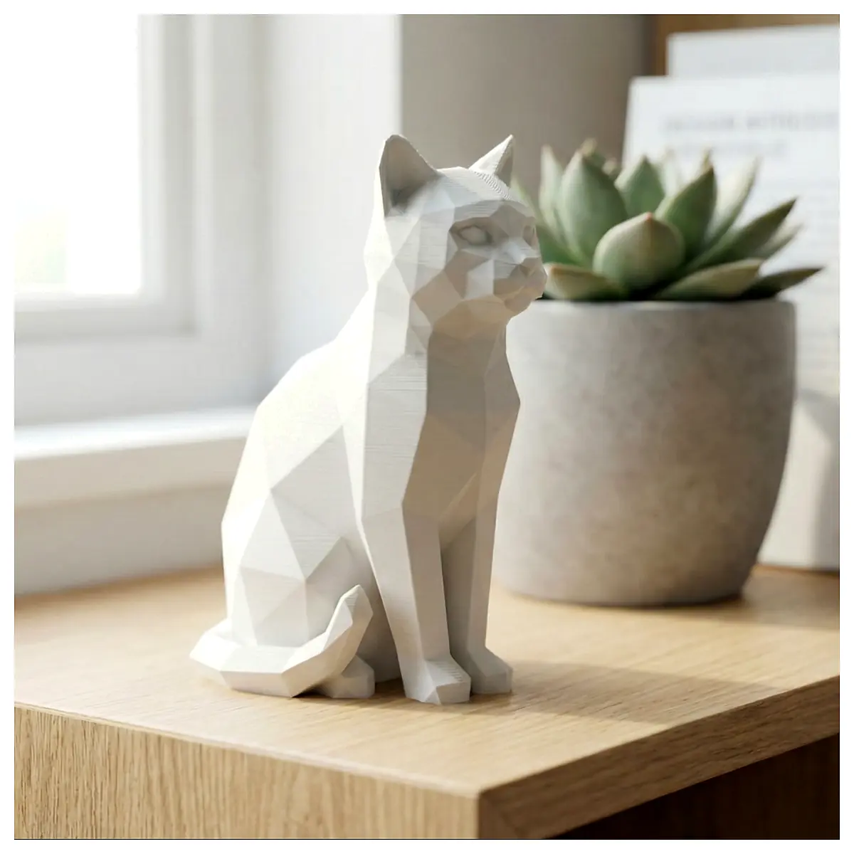 Modern Figurine Cat Home Decor Cat Art Sculpture Pet Gift Desktop Ornament Indoor Decoration Creative Cat Display