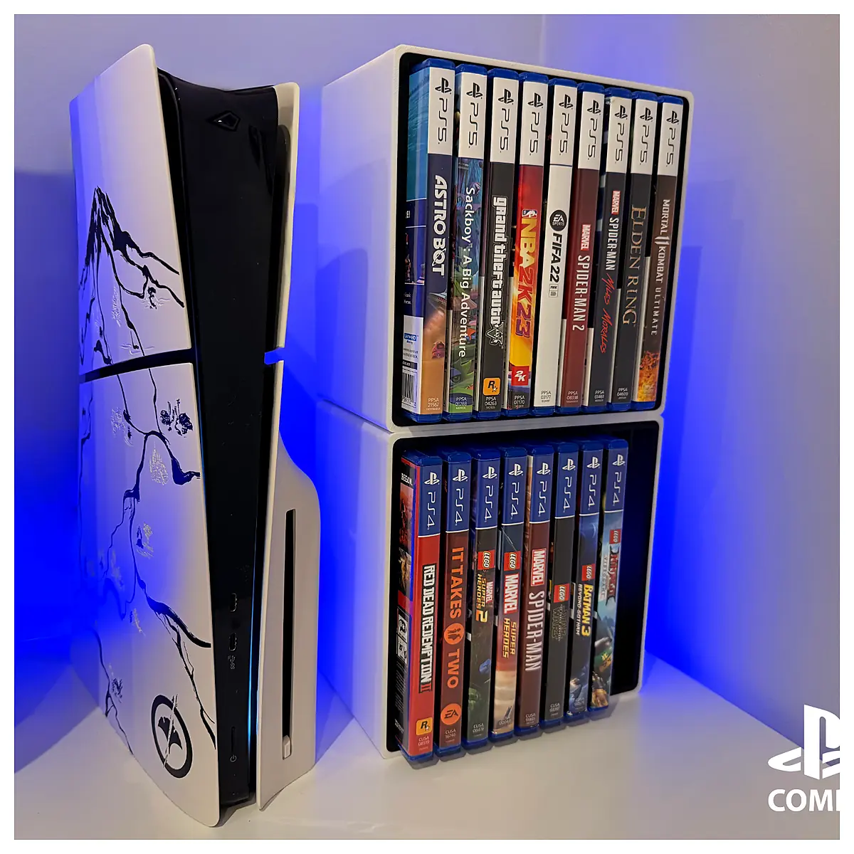 Modular Console Game Storage Units Game Parts Organizer Universal Storage Box Game Accessories Storage Console Gaming