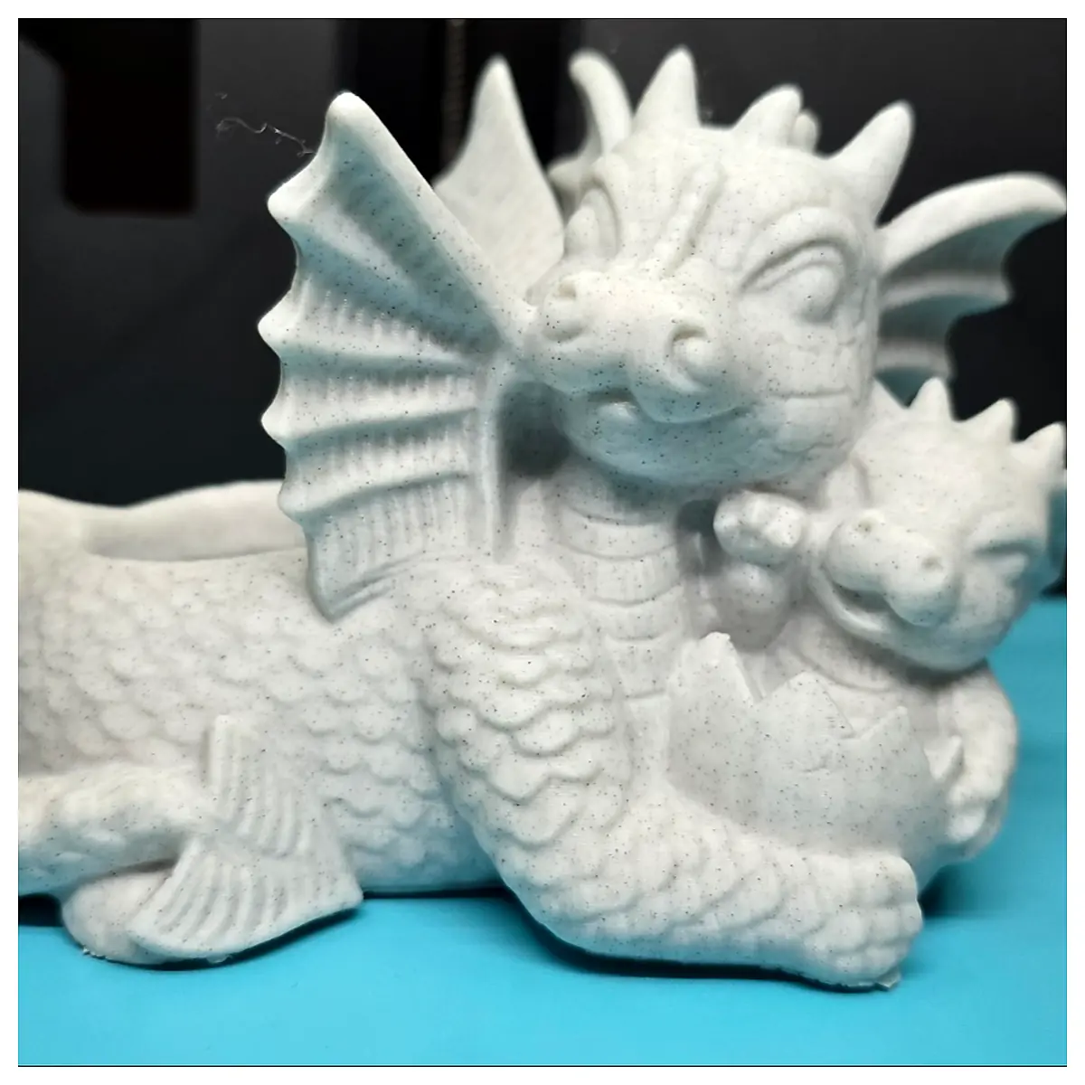 Ceramic Flower Pot Dragon Baby Figurine Planter Decorative Indoor Garden Ornament Dragon Baby Pot Stand