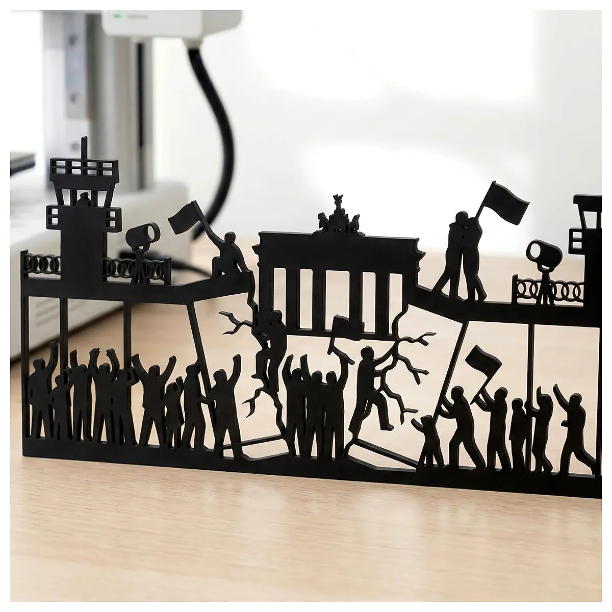 Berlin Wall Fall Silhouette Art Historical Print Wall Art Memorial Sculpture Remembrance Freedom Berlin