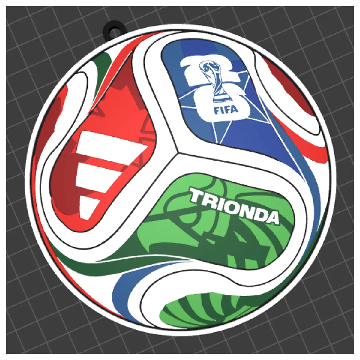 World Cup Ball Keychain Trionda Soccer Memorial Keyring Football Parts Repair Accessories