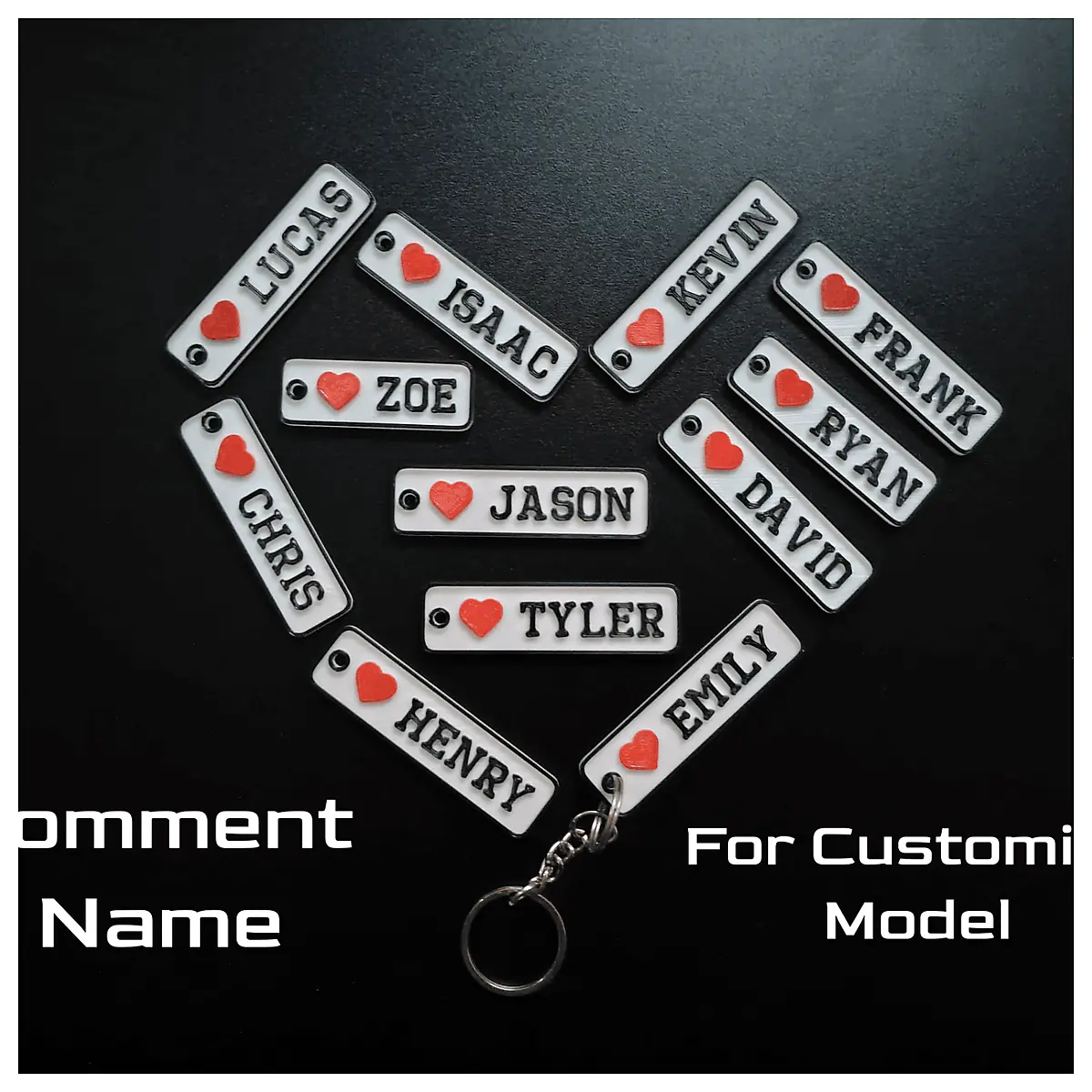 Valentine Keychain Keepsake Gift Decoration Anniversary Romantic
