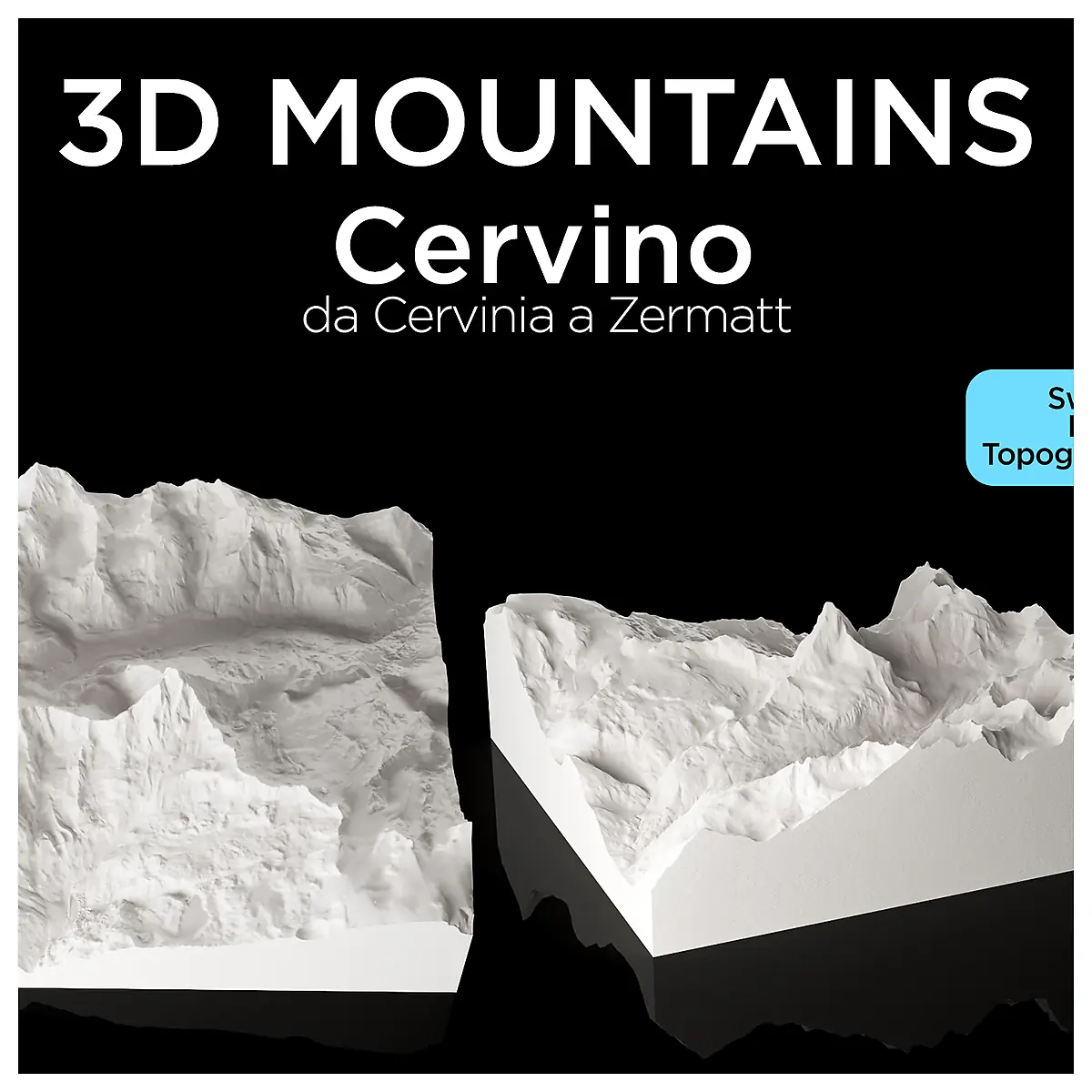 Cervino Matterhorn Topographic Model Climbing Gear Hiking Model Mountaineering Toy Outdoor Education Collectible