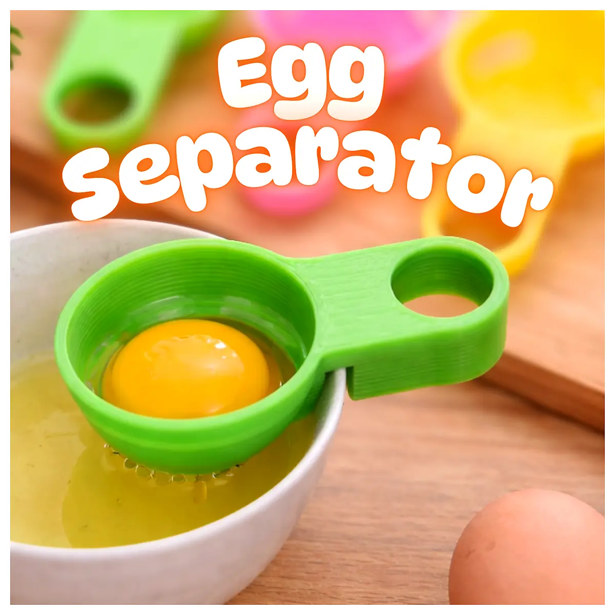 Egg Separator Separate Egg Yolks Whites Kitchen Gadget Fast Separation Tool