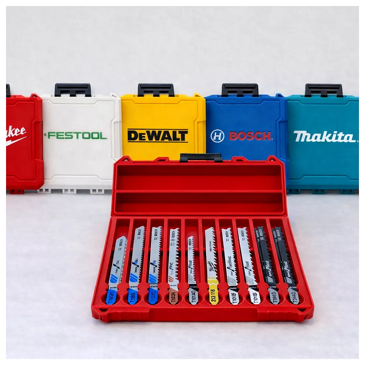 Jigsaw Blade Storage Case Protect Blades Safe Storage Cutting Tool Accessories Secure Storage Blade Organizer