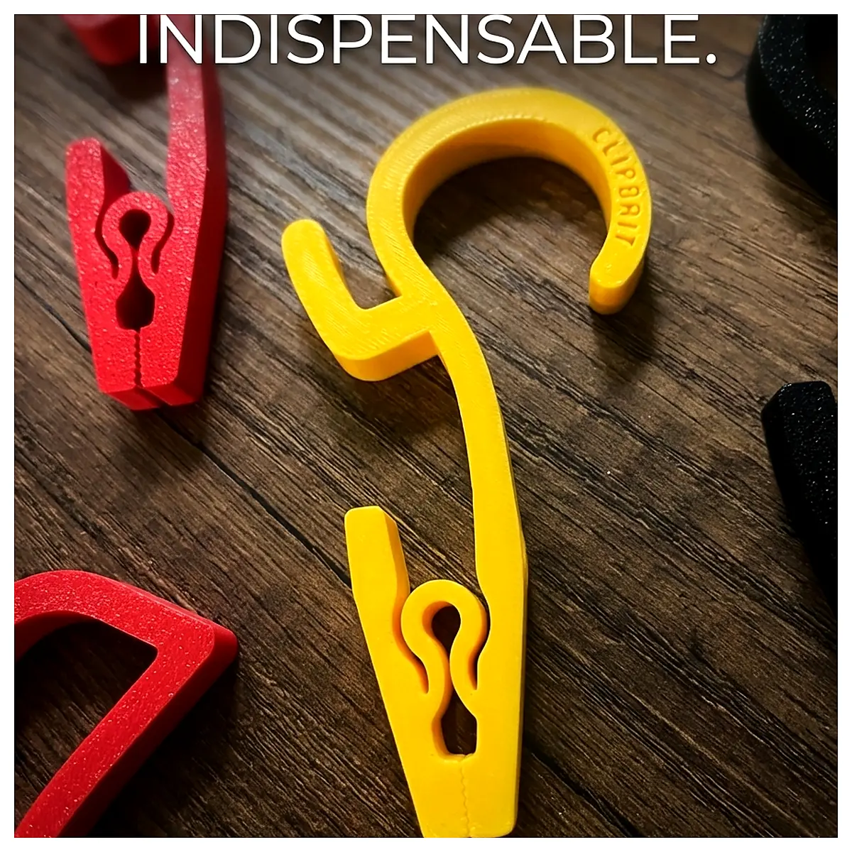 ClipBait V1 Hanging Hook Multi Purpose Wall Mount Utility Item Holder Storage