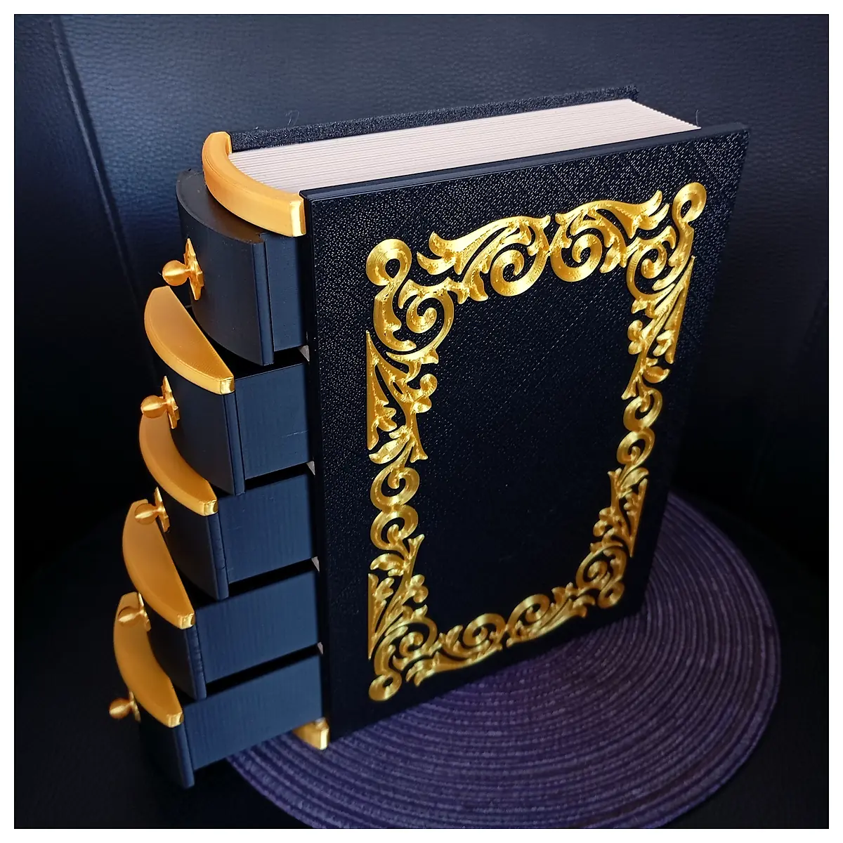 Book Nook Drawer Jewelry Box Decorative Box Storage Trinket Box Gift Display Case