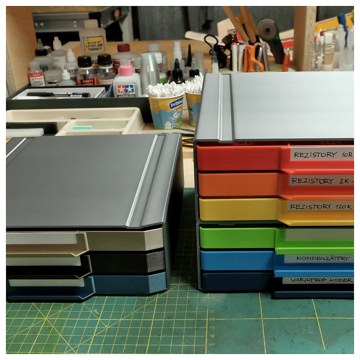 Multi Purpose Organizer Boxes Parts Repair Storage Containers Home Organization Supplies