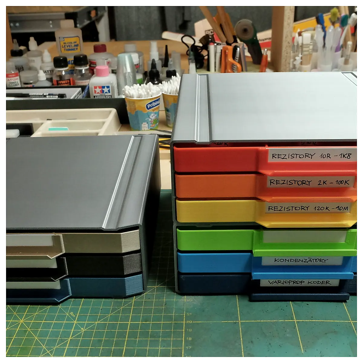 Multi Purpose Organizer Boxes Parts Repair Storage Containers Home Organization Supplies