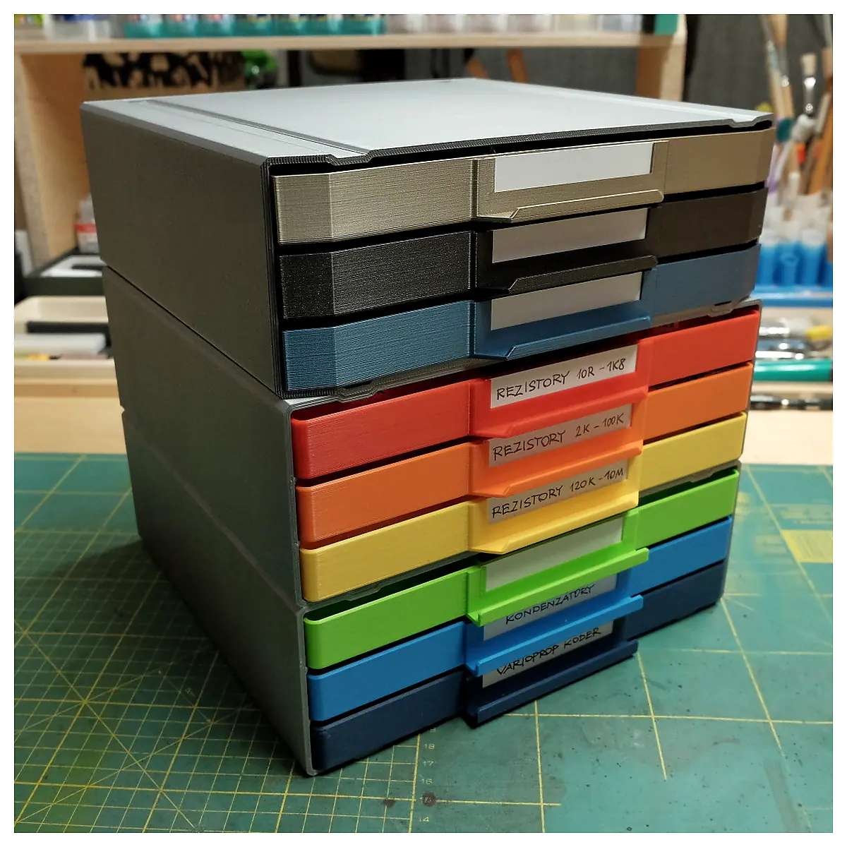 Multi Purpose Organizer Boxes Parts Repair Storage Containers Home Organization Supplies