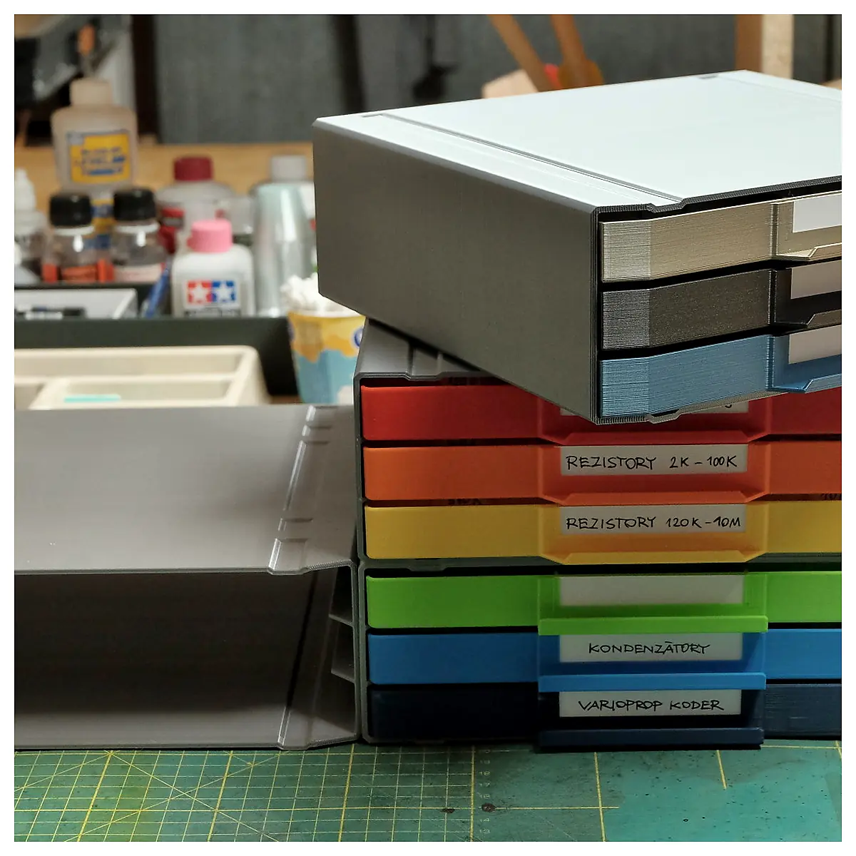 Multi Purpose Organizer Boxes Parts Repair Storage Containers Home Organization Supplies