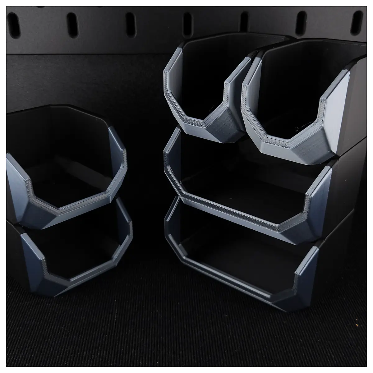 Mini Stackable Buckets Organizer Versatile Storage Containers No Support Parts Repair