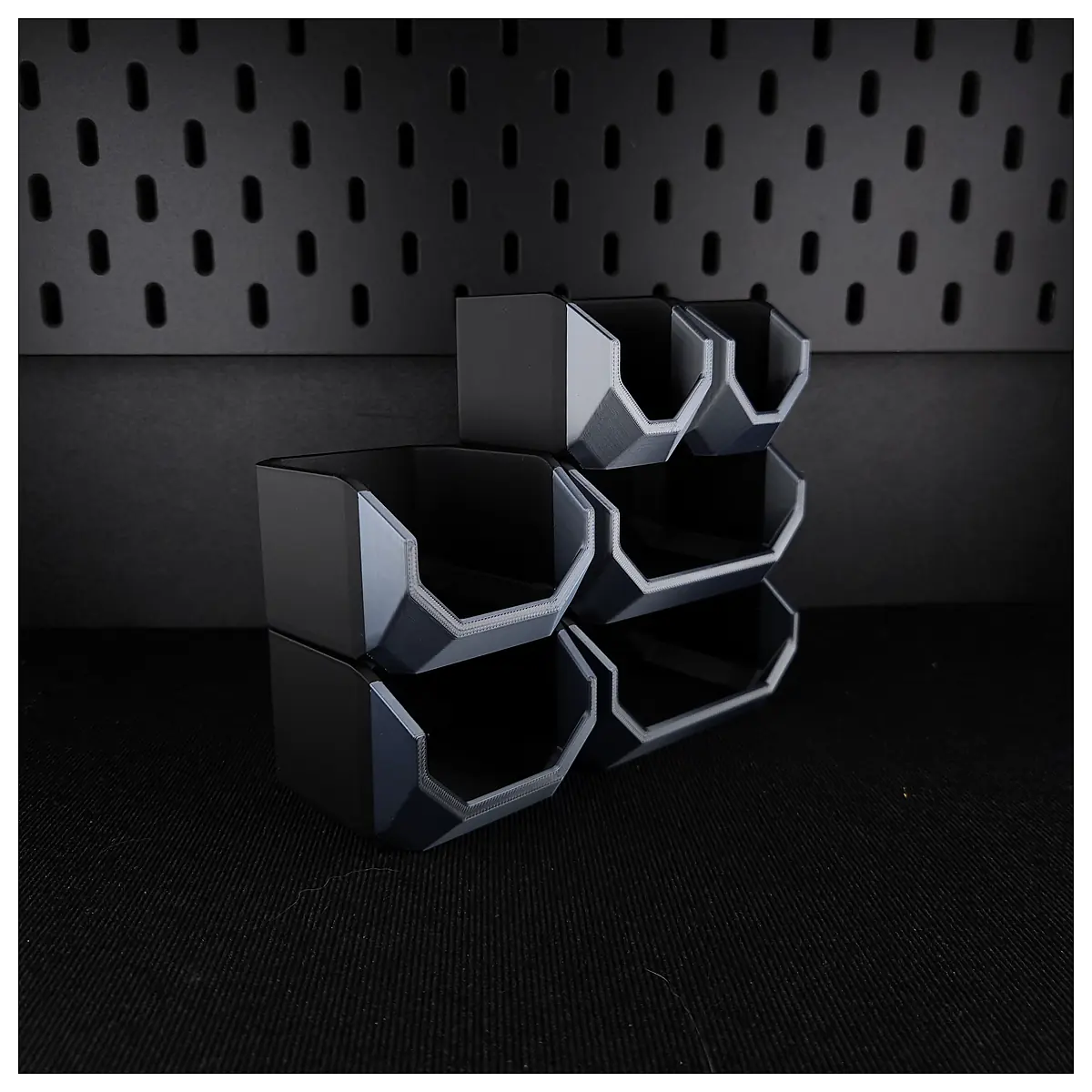 Mini Stackable Buckets Organizer Versatile Storage Containers No Support Parts Repair