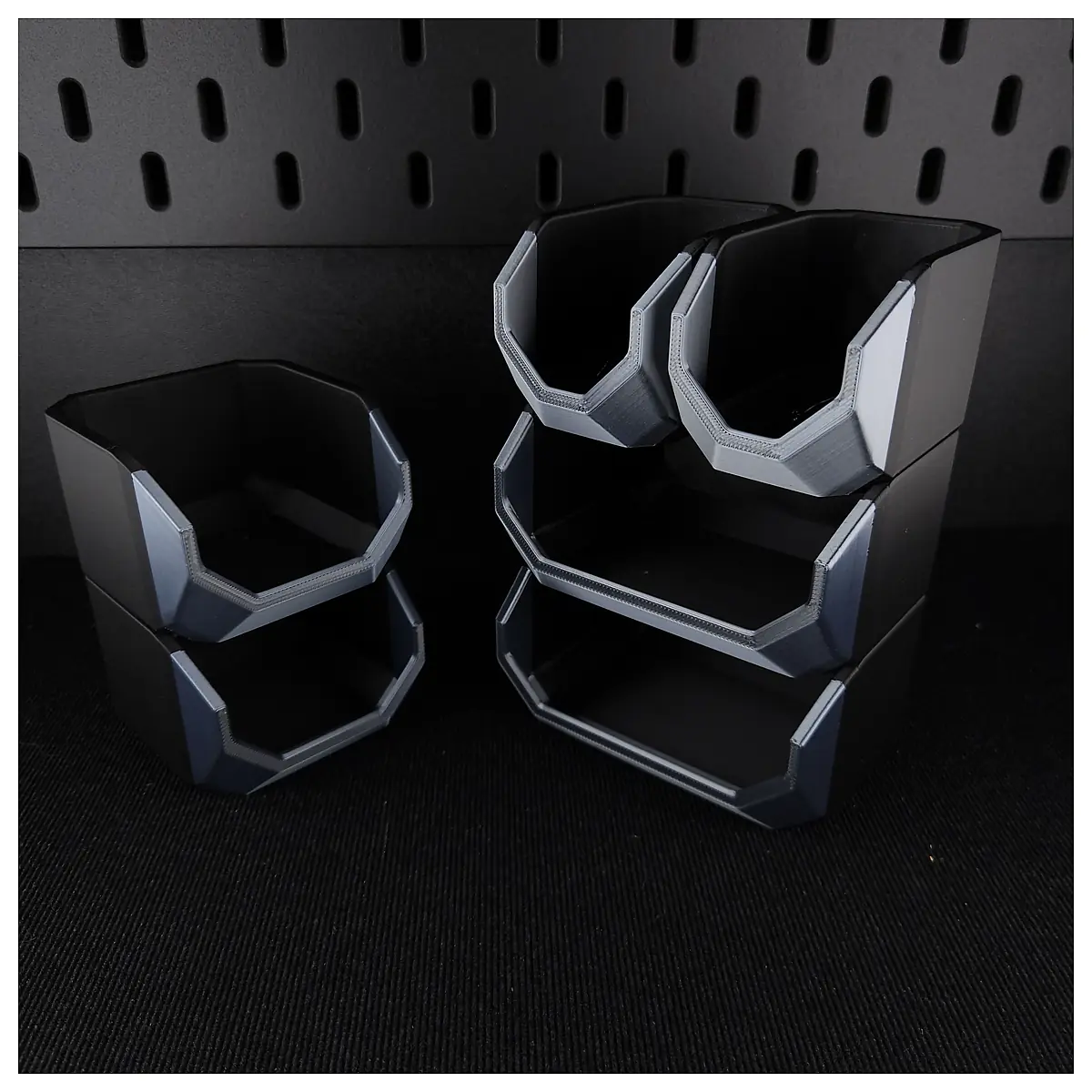 Mini Stackable Buckets Organizer Versatile Storage Containers No Support Parts Repair