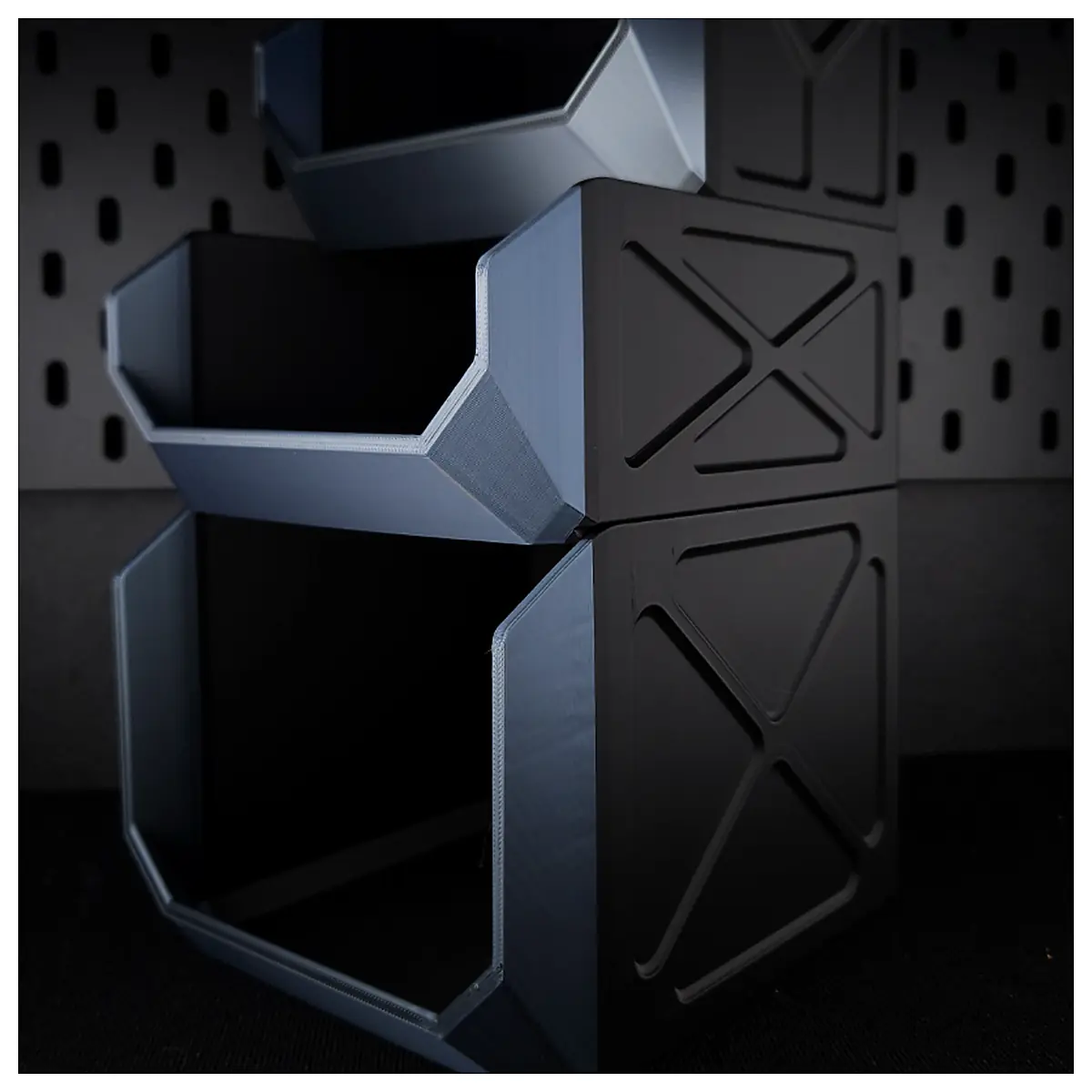 Stackable Organizer Bins Storage Containers Collapsible Boxes No Support Storage Solutions