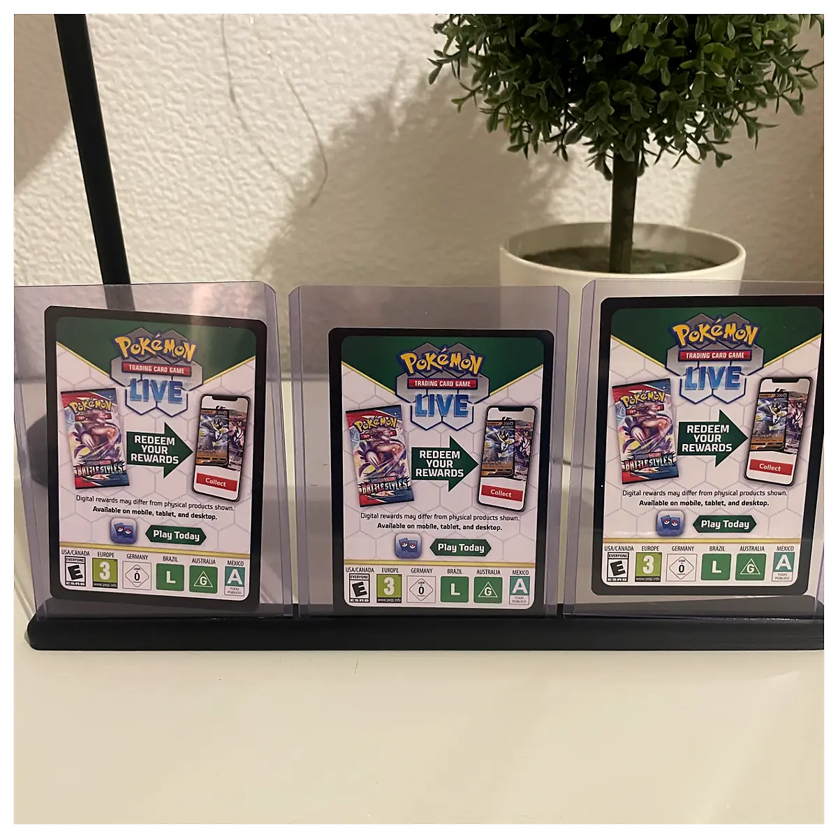 TCG 3 Card Toploader Display Case Card Sleeves Holder Protection Storage Collector s Choice