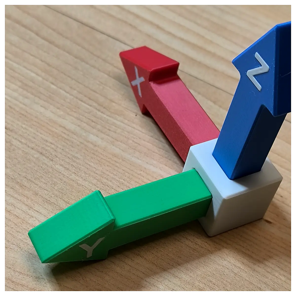 Coordinate Cube with Arrow Magnetic Chamber Measurement Tool Parts Sports Experiments Education Accessory