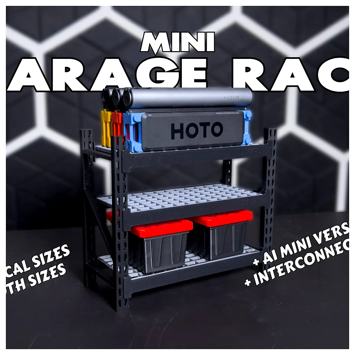 Mini Garage Rack Modular Heavy Duty Storage Car Tool Storage Parts Repair Storage Solutions