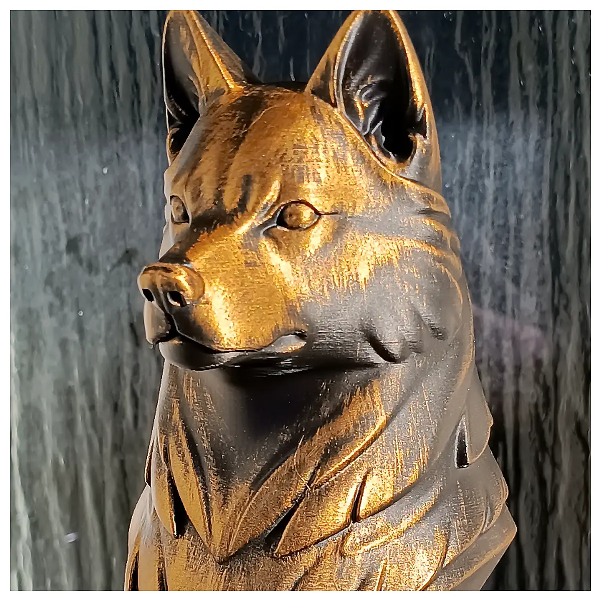Siberian Husky Bust Sculpture Pet Decor Home Figurine Dog Art Statue Dog Theme Gift Indoor Decoration