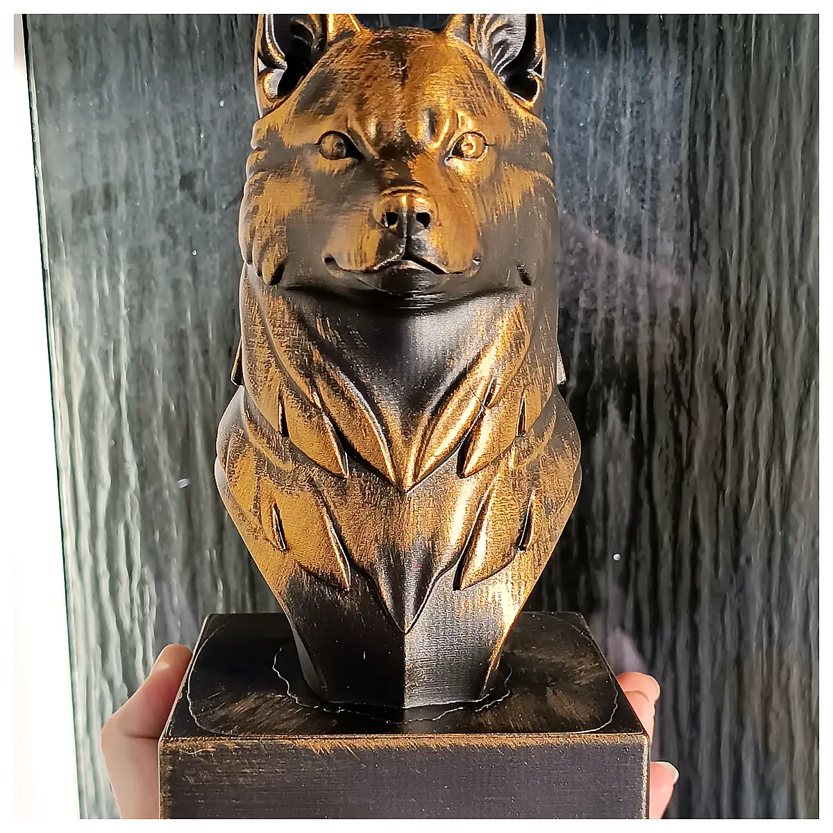 Siberian Husky Bust Sculpture Pet Decor Home Figurine Dog Art Statue Dog Theme Gift Indoor Decoration