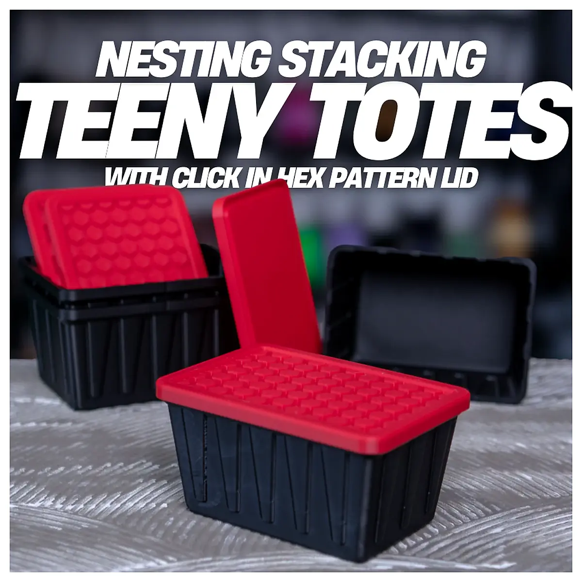 Stackable Teeny Totes Kids Storage Bins Toy Organizer Small Containers Nesting Sets Storage Solutions